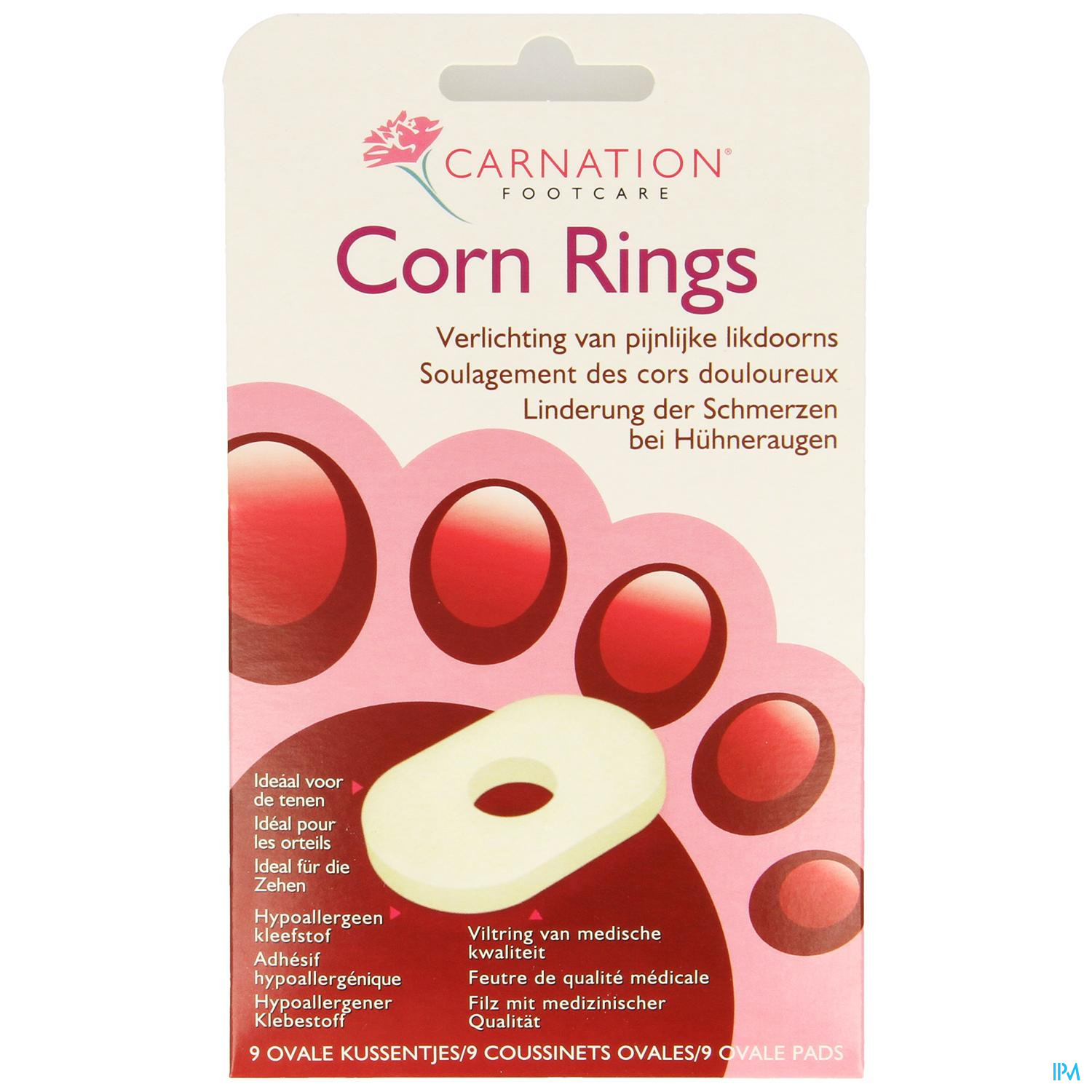 Carnation Anticors Corn Rings 9 - Eksteroog - likdoorn - Voeten & benen ...