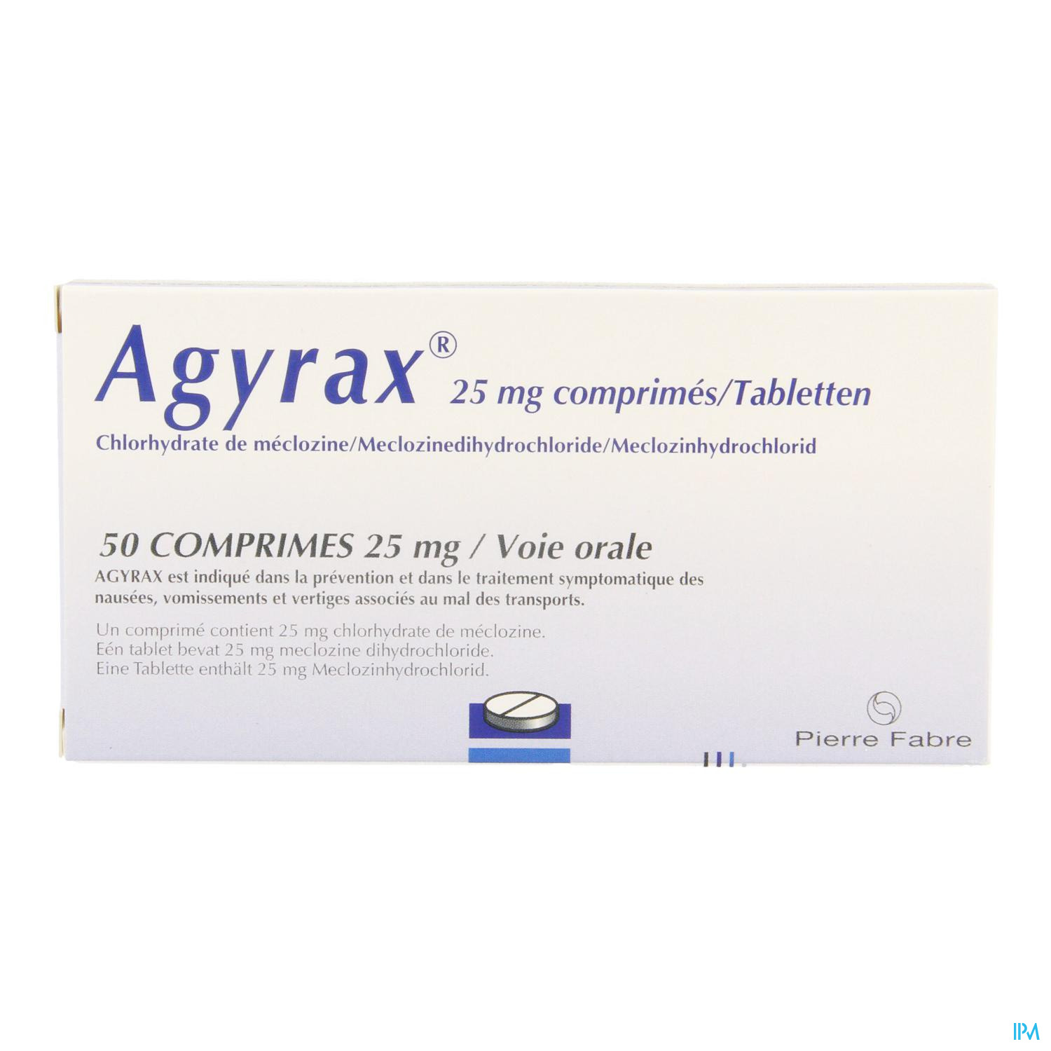 AGYRAX 25MG COMP 50 AGYRAX 25MG COMP 50