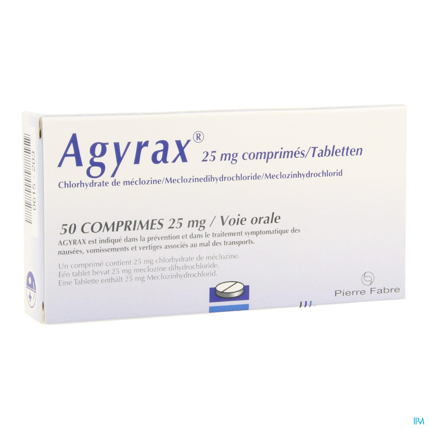 AGYRAX 25MG COMP 50 AGYRAX 25MG COMP 50