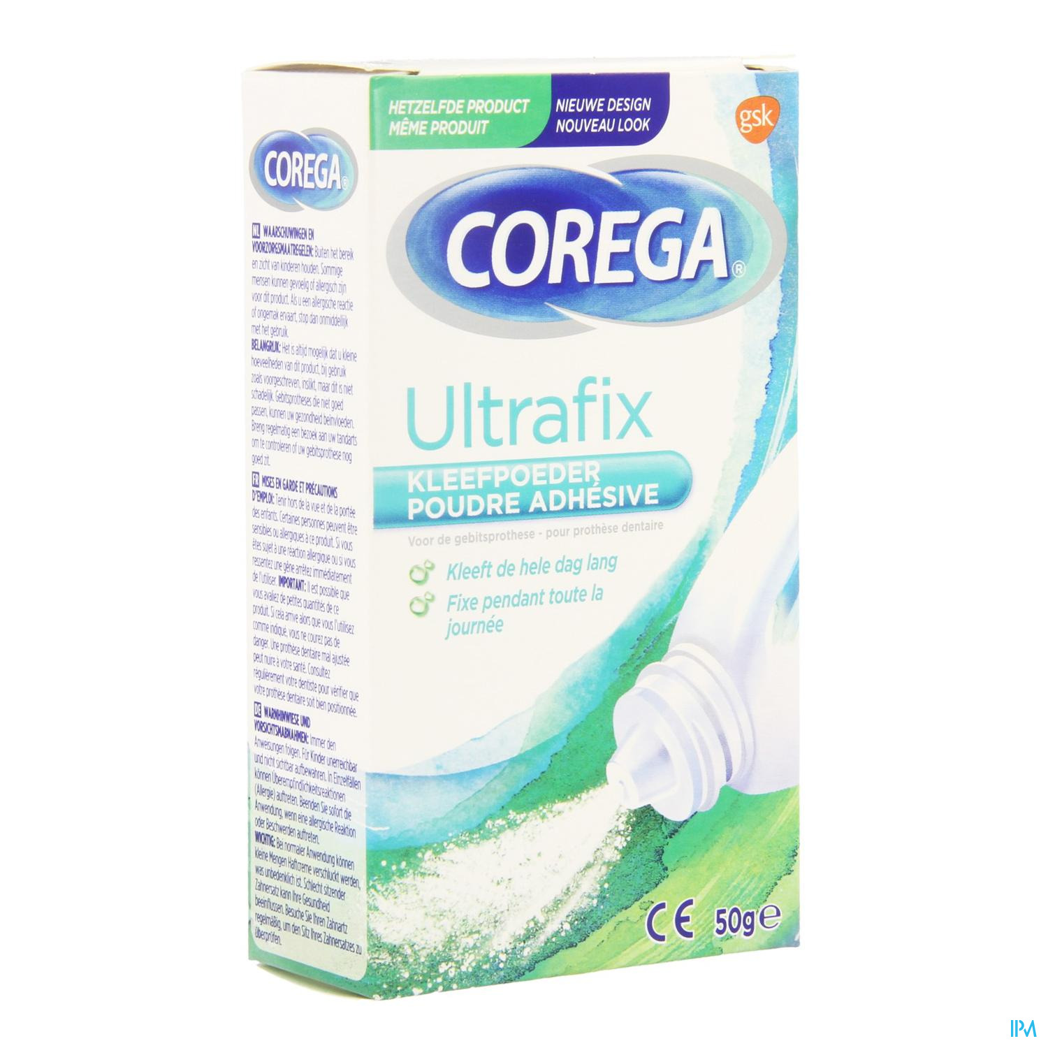 Corega Ultrafix Pdr Adhesive 50g - Prothèses dentaires - Bouche, dents ...