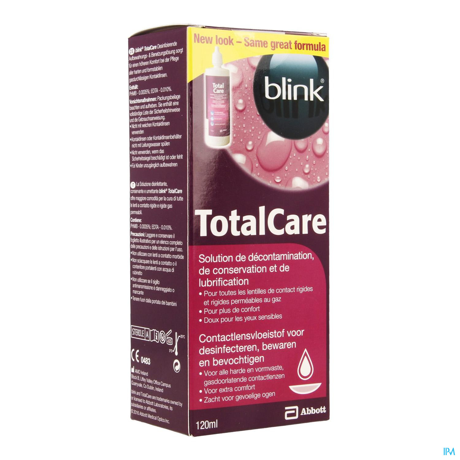TOTALCARE DESINFECT. SOLUTION 120ML 2615 TOTALCARE DESINFECT. SOLUTION 120ML 2615