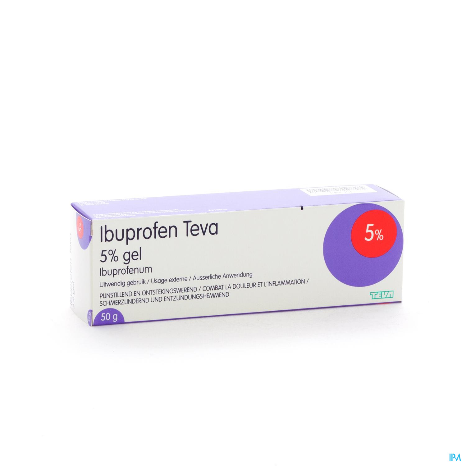 IBUPROFEN TEVA GEL TUBE 50G IBUPROFEN TEVA GEL TUBE 50G