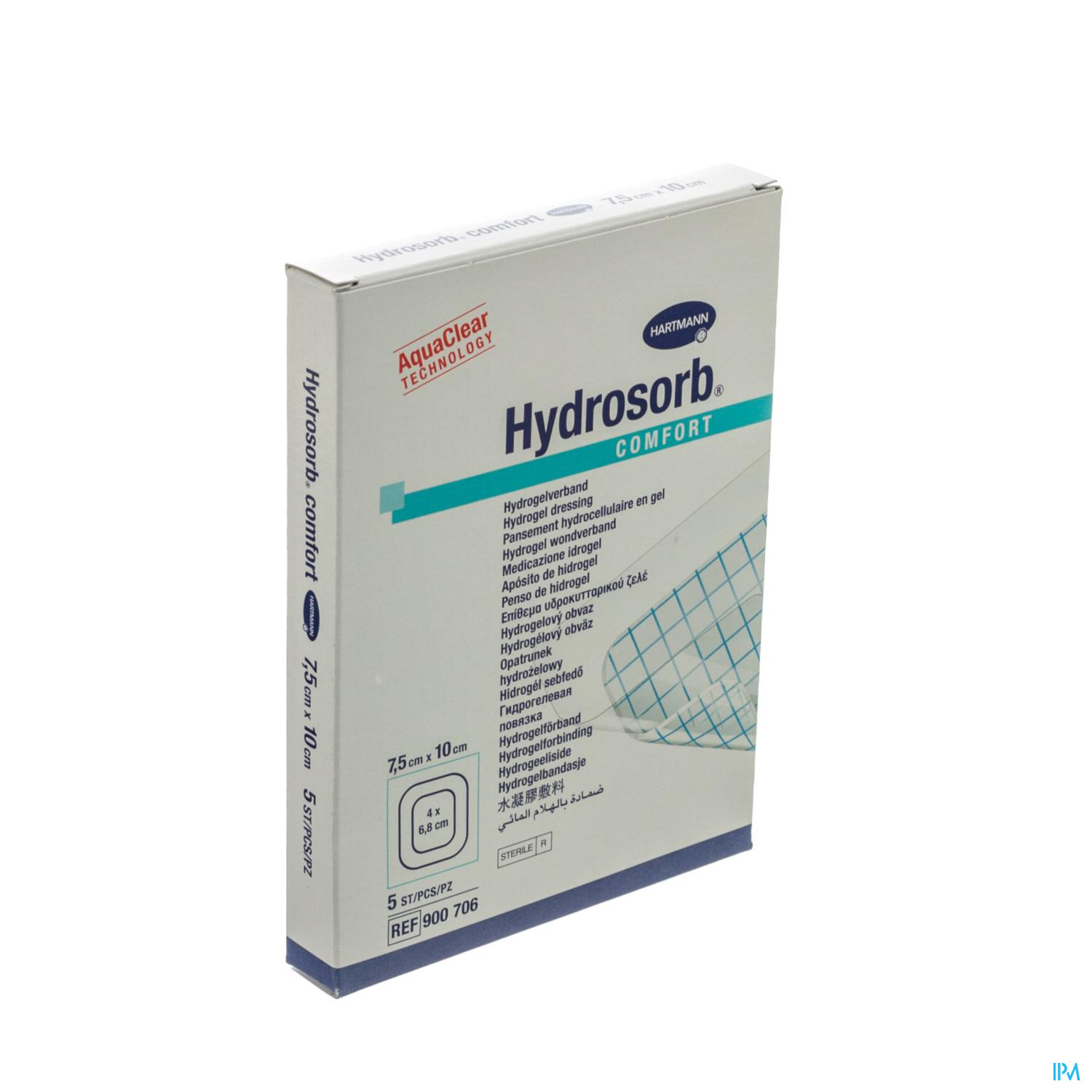 Hydrosorb Comf Transp Ster 7,5x10,0cm 5 9007061 - Hydrogels - Soins ...