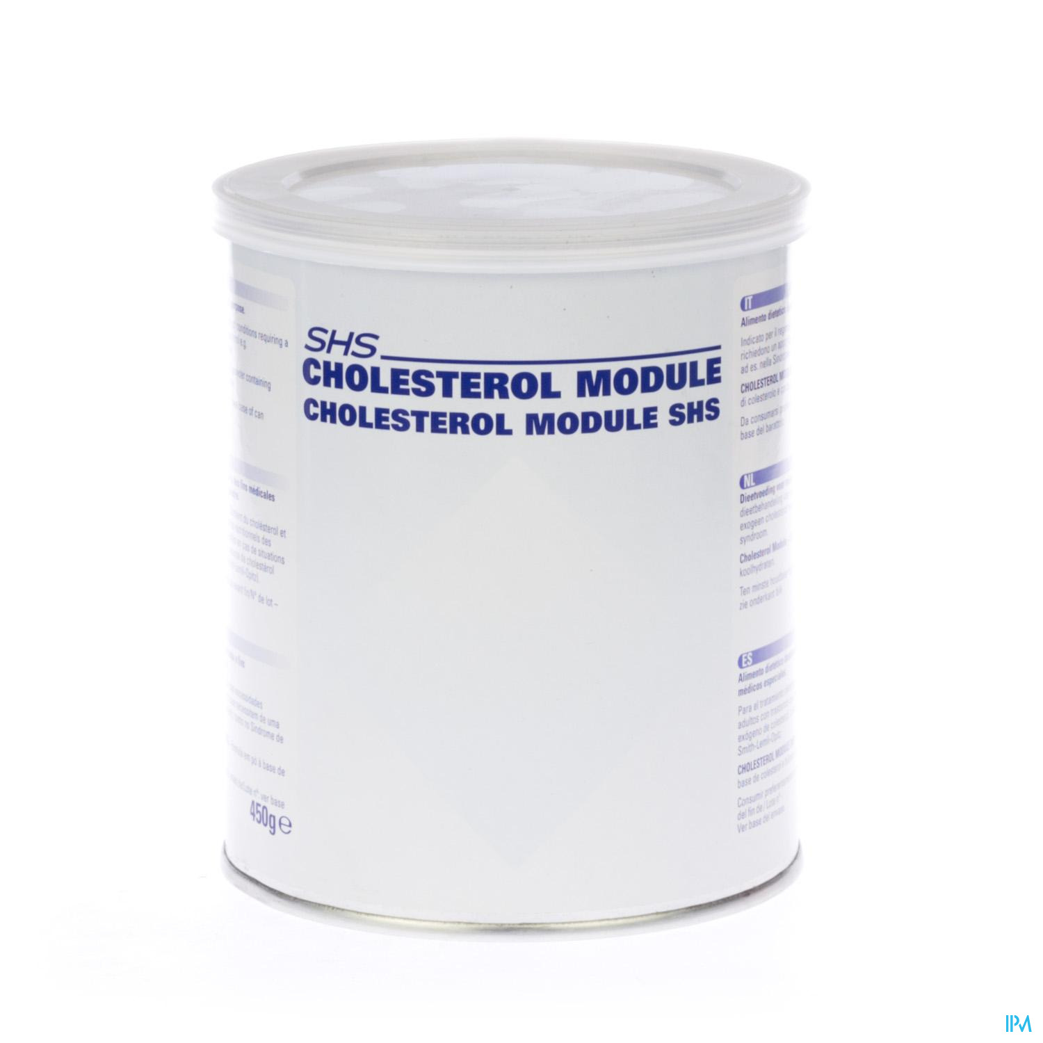 Cholesterol Module 450g Le module de cholestérol est une poudre de cholestérol et de glucides. Sans lactose. Le module de cholestérol ne convient pas comme source d'alimentation unique.
Pour les besoins nutritionnels en cas d'affections nécessitant du cholestérol exogène, tel