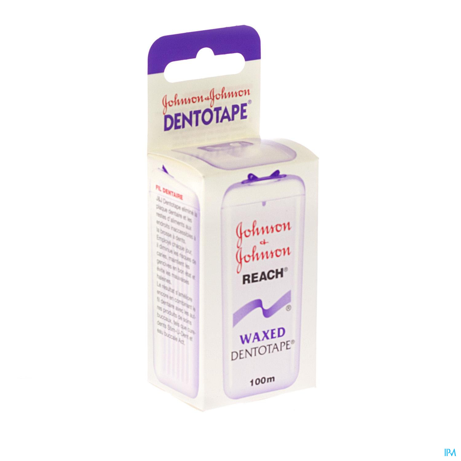Johnson Reach Dentotape Waxed 100m Interdentairefil dentaire