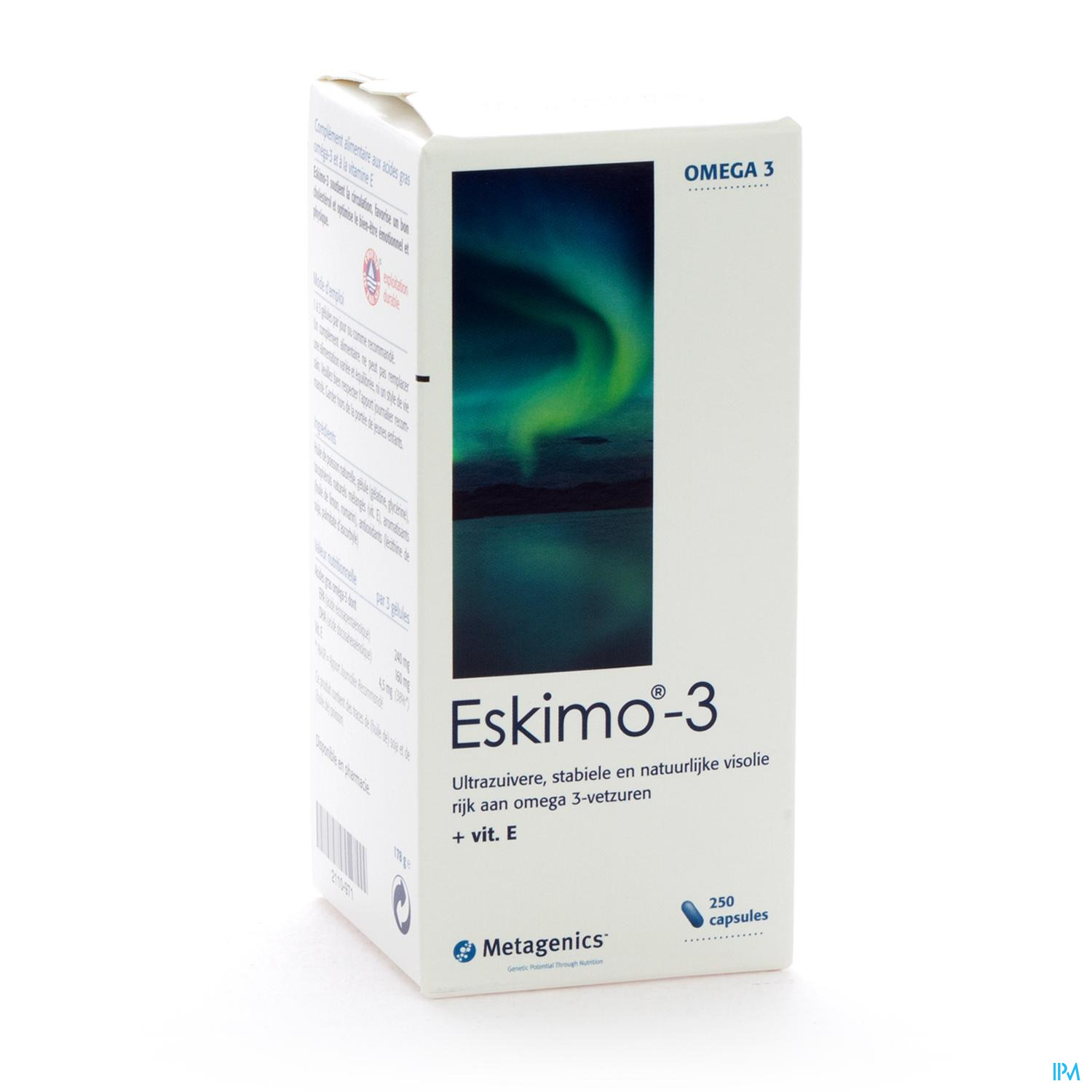 ESKIMO-3 CAPS 250X500MG 3173 METAGENICS ESKIMO-3 CAPS 250X500MG 3173 METAGENICS