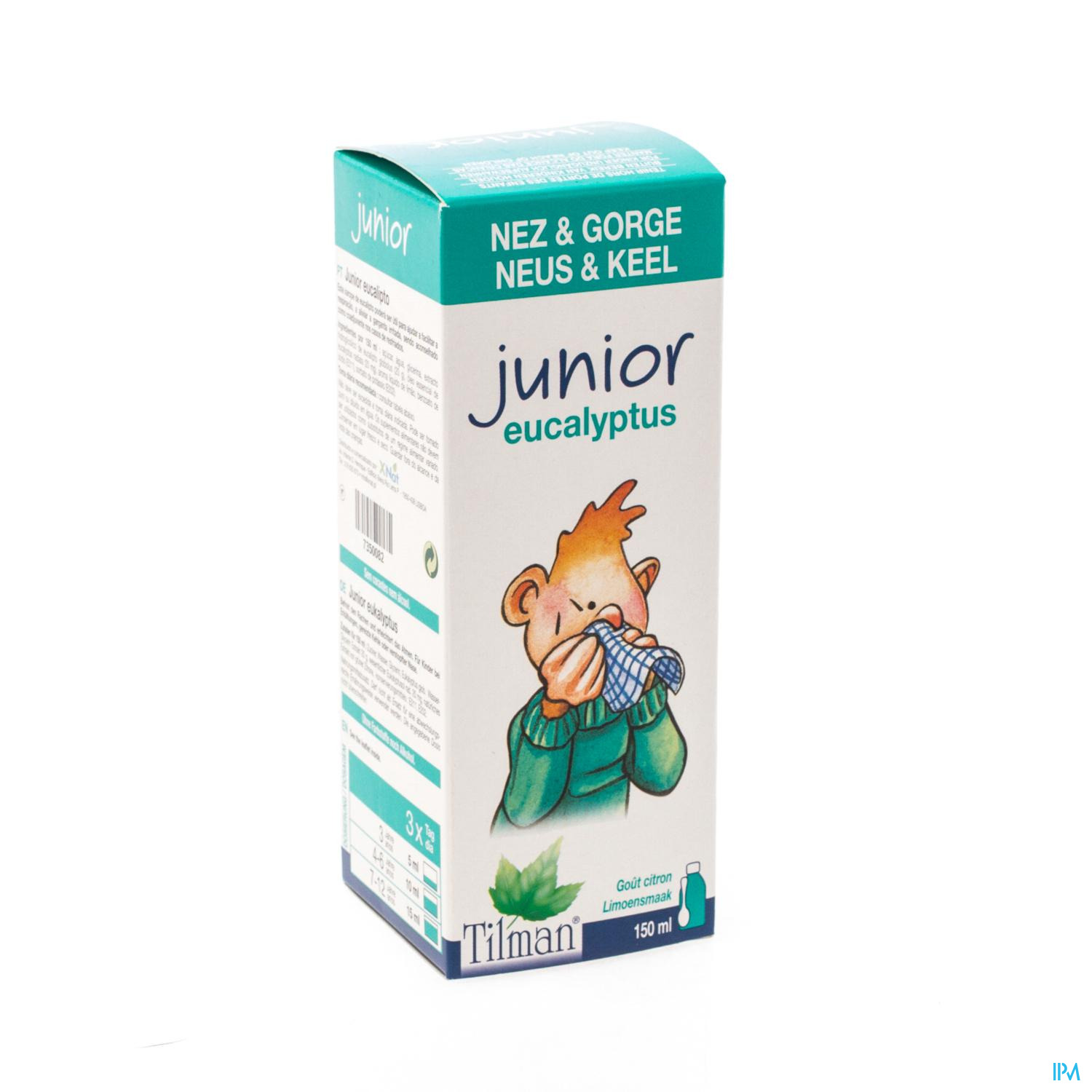 Junior 010 Eucalyptus Kindersiroop 150ml Luchtwegen en ademhalen