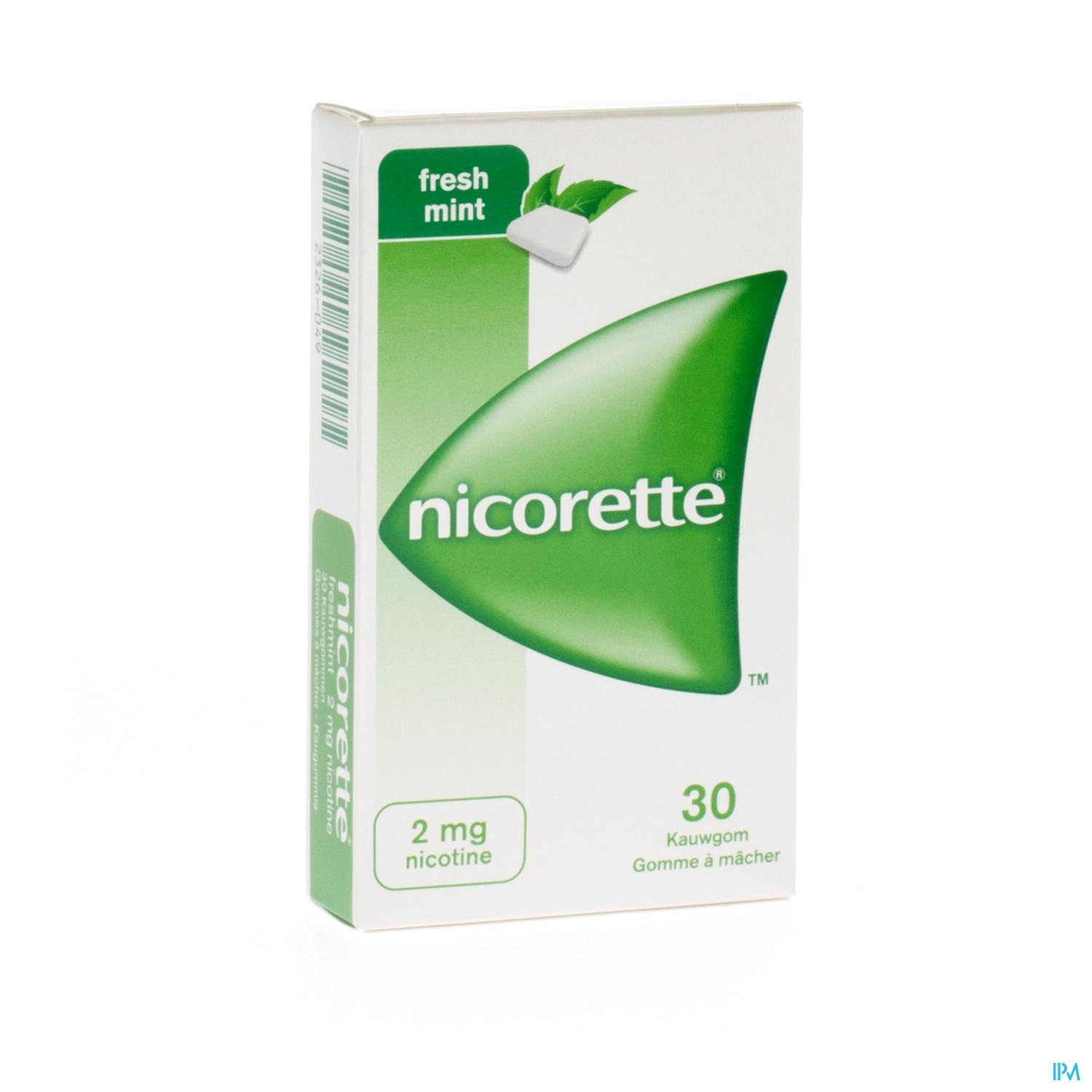 NICORETTE FRESHMINT GOMME MACH 30X2MG Ce médicament est utilisé dans le traitement de la dépendance tabagique afin de soulager les symptômes du sevrage nicotinique