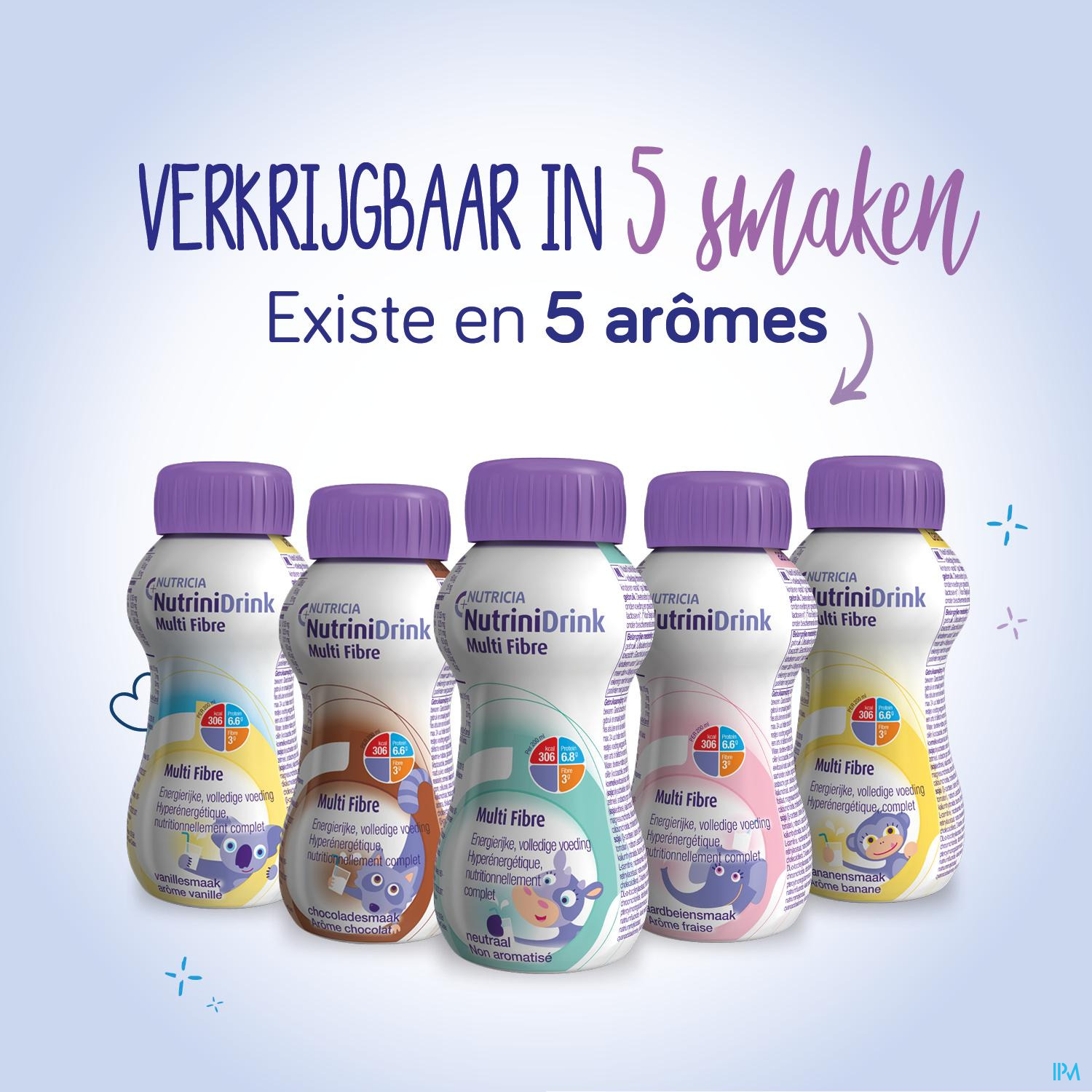NUTRINIDRINK MULTI FIBRE CHOCOLADESMAAK FLESJE 200ML NUTRINIDRINK MULTI FIBRE CHOCOLADESMAAK FLESJE 200ML