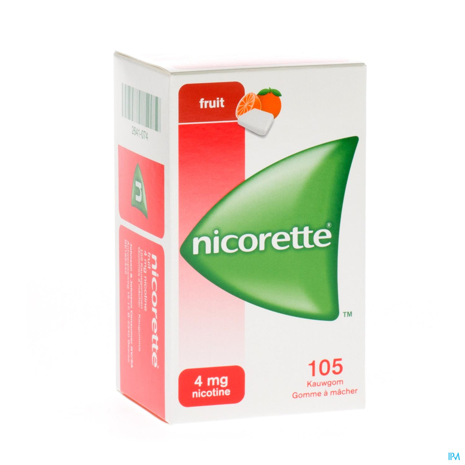 NICORETTE FRUIT KAUWGOM 105X4MG Bestrijding van de nicotine ontwenningsverschijnselen bij de behandeling van verslaving aan roken wat leidt tot een vermindering of tot het stoppen met roken.