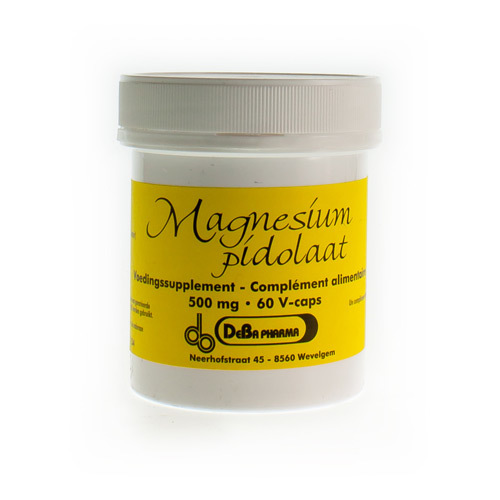 MAGNESIUMPIDOLATE V-CAPS 60X 500MG DEBA Le magnésium contribue à:
réduire la fatigue
l'équilibre électrolytique
un métabolisme énérgetique normal
une fonction musculaire normale
une ossature normale