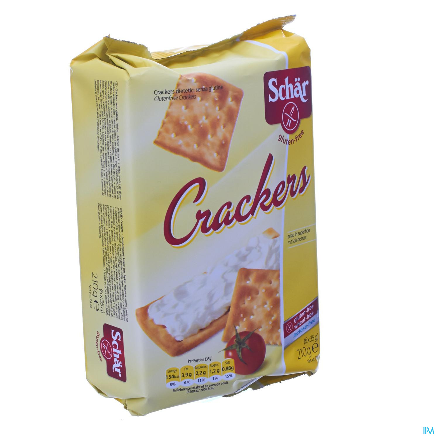 SCHAR APERO CRACKERS 210G 6611 SCHAR APERO CRACKERS 210G 6611