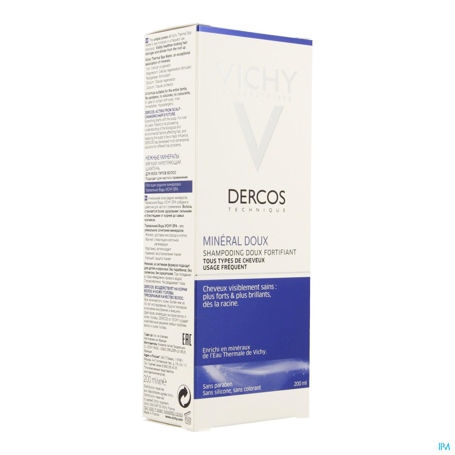 VICHY DERCOS MINERAL DOUX SH 200ML VICHY DERCOS MINERAL DOUX SH 200ML