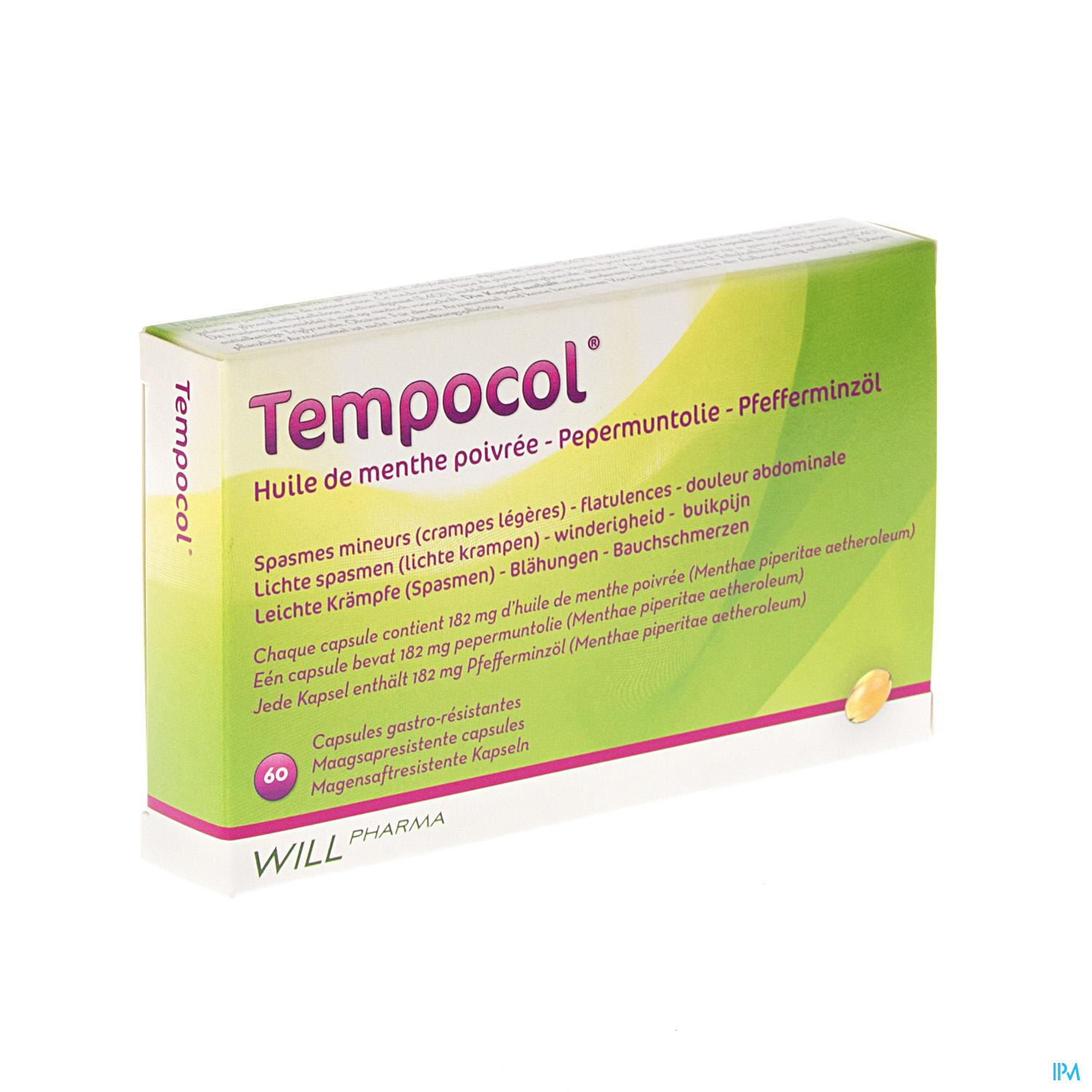 Tempocol 182mg 60 capsules