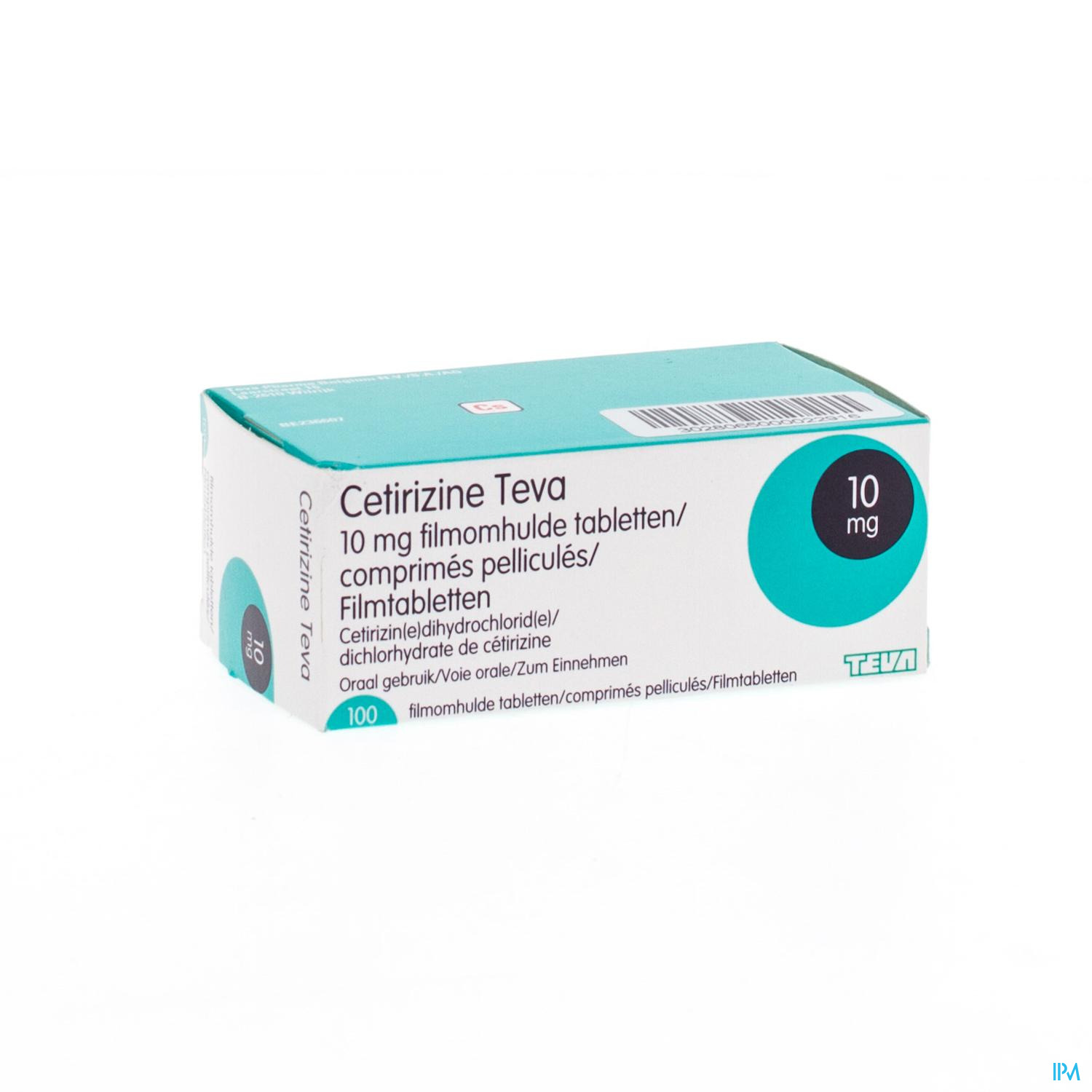 Cetirizine Teva 10mg 100