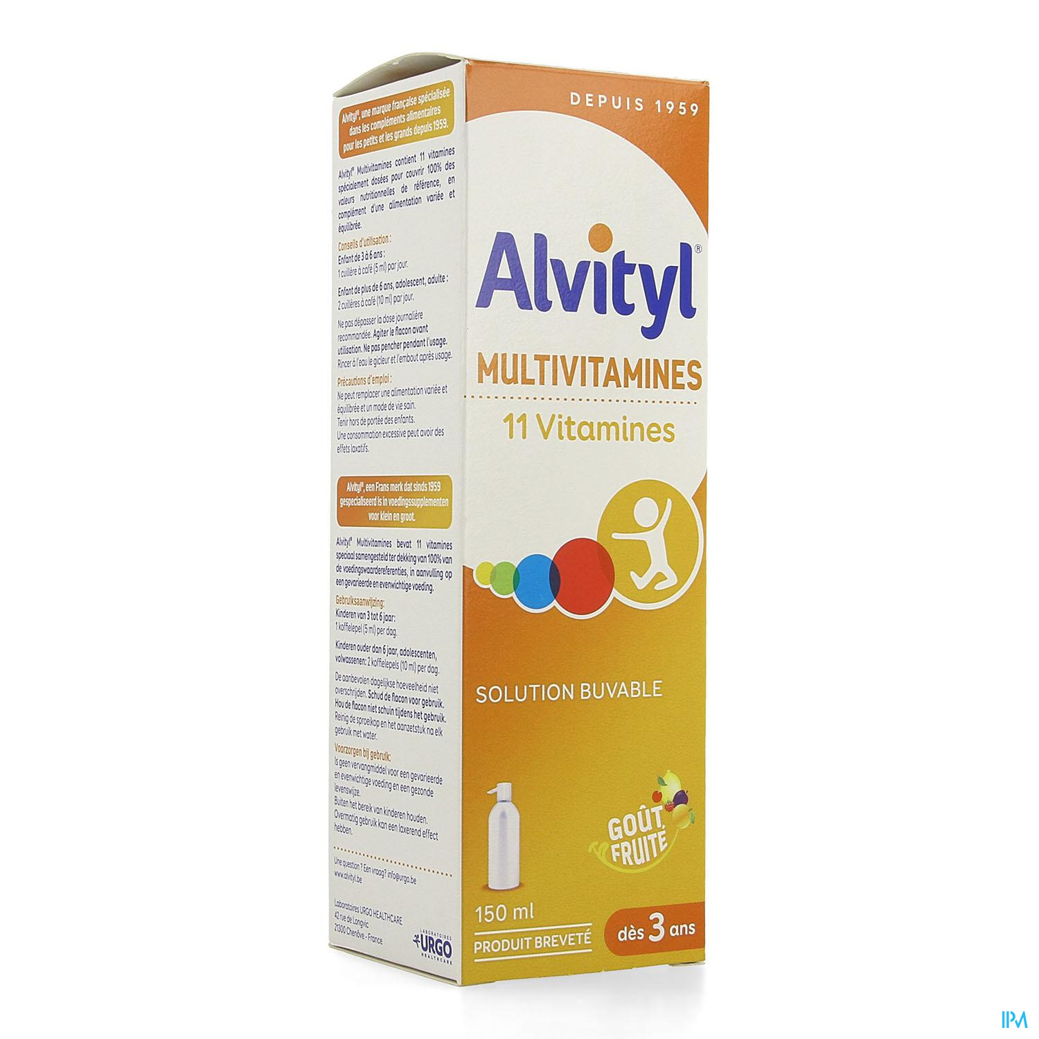 Alvityl Vitalite Gommes 60 - Vitamines, minéraux et suppléments pour bébé  et enfant - Mère et Enfants - Apotheek Peeters Oudsbergen (Peeters Pharma  BV)
