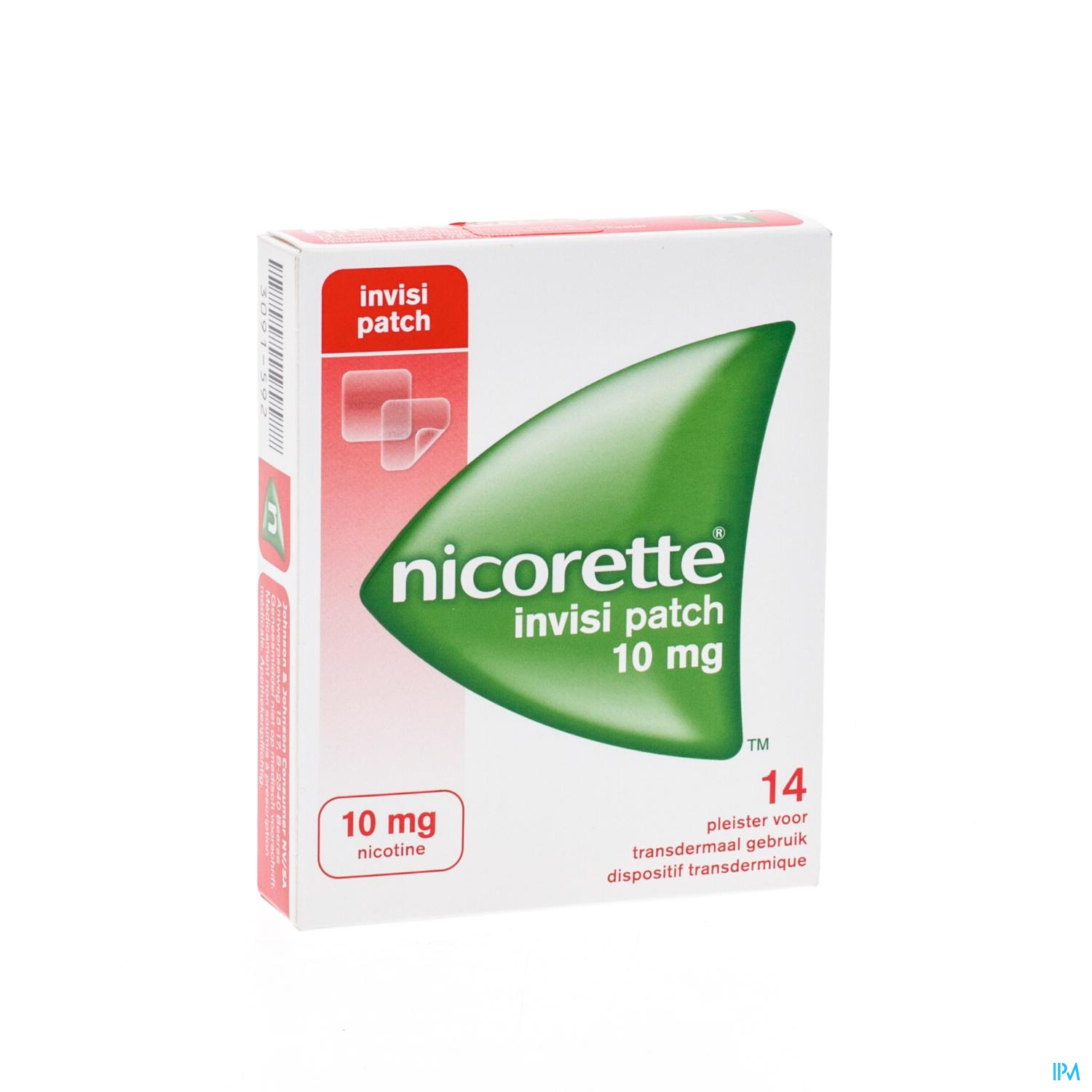 NICORETTE INVISI 10 MG PATCH 14 Nicorette Invisi Patch est un patch semi-transparent pour usage transdermique utilisé pour contrecarrer les symptômes de sevrage que présentent la plupart des fumeurs lorsqu'ils arrêtent de fumer. Le Nicorette Invisi Patch 10 mg, 15 mg ou 25 mg est collé
