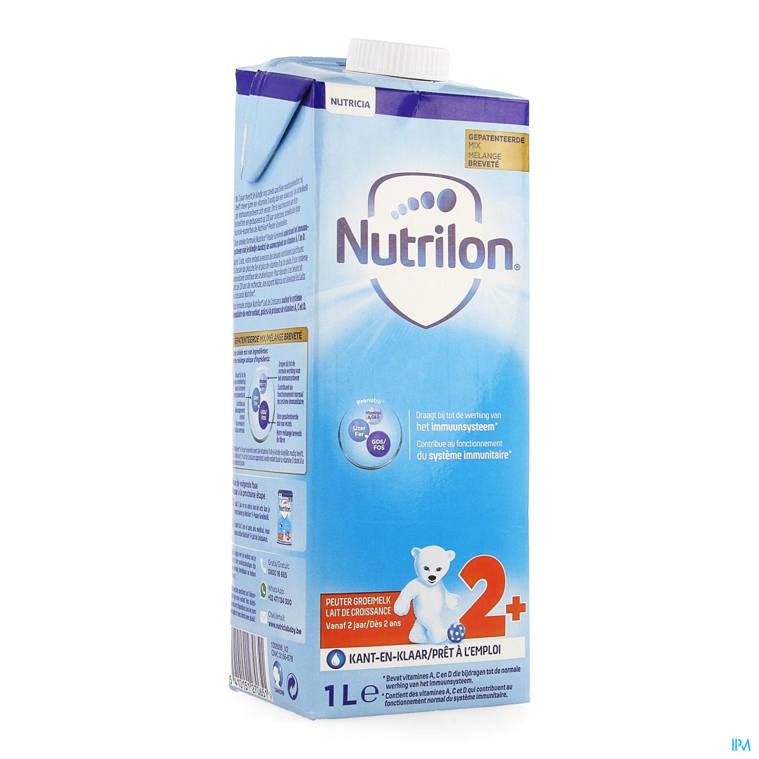 Nutrilon 2+ – Lait De Croissance Pour Enfants à Partir De 2 Ans (boîte De 800g)