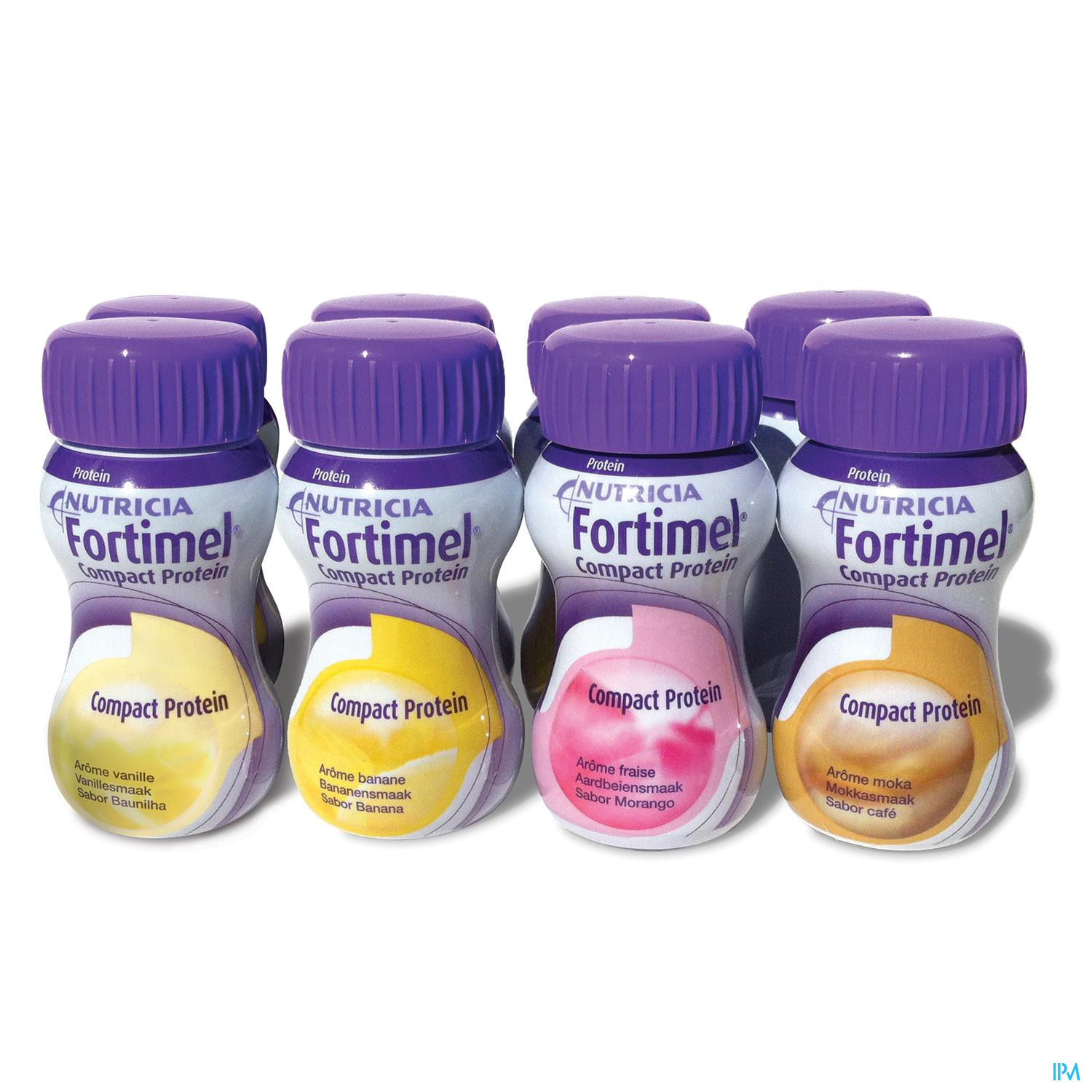 FORTIMEL COMPACT PROTEIN MIXED MULTIPACK FLESJES 8X125ML FORTIMEL COMPACT PROTEIN MIXED MULTIPACK FLESJES 8X125ML