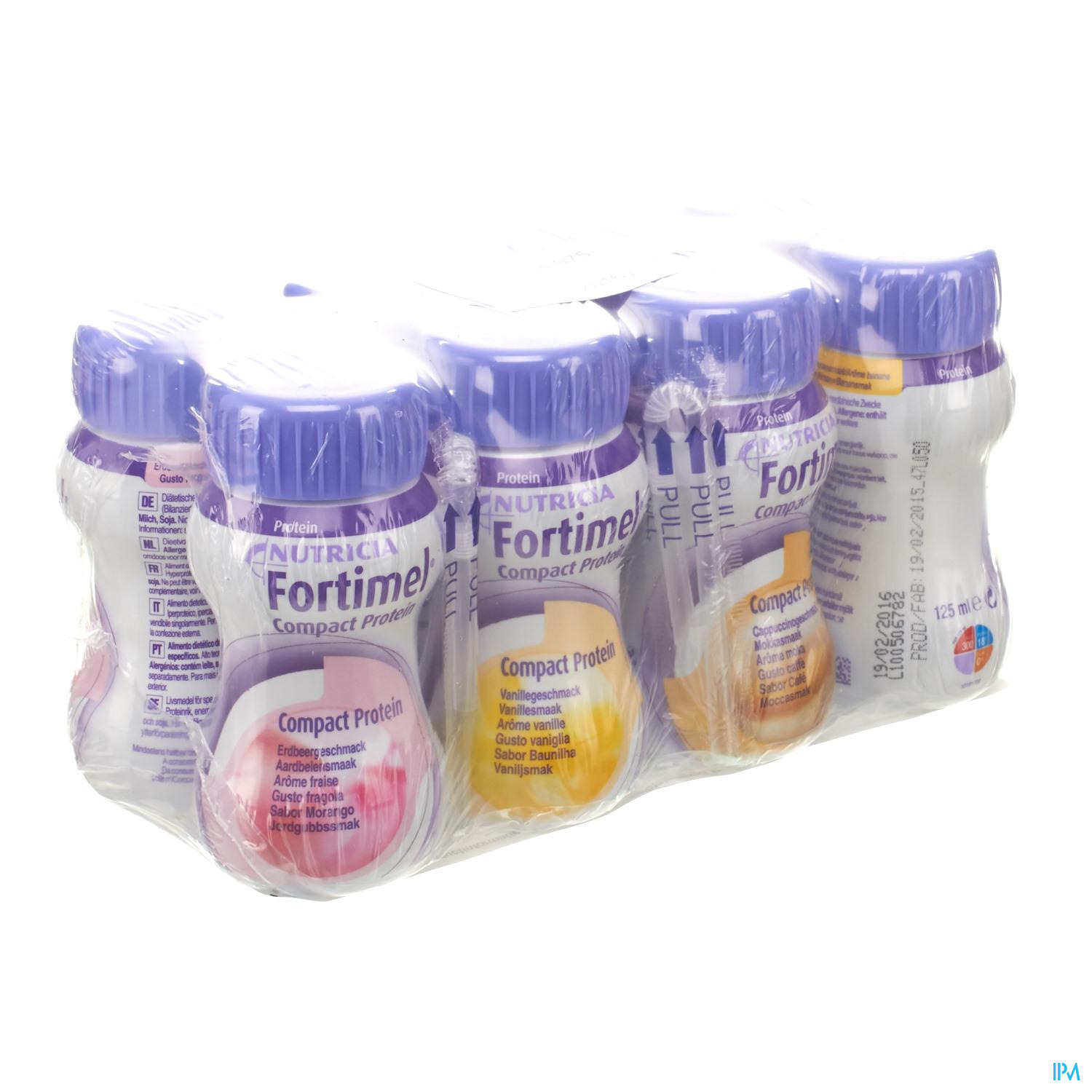 FORTIMEL COMPACT PROTEIN MIXED MULTIPACK FLESJES 8X125ML FORTIMEL COMPACT PROTEIN MIXED MULTIPACK FLESJES 8X125ML