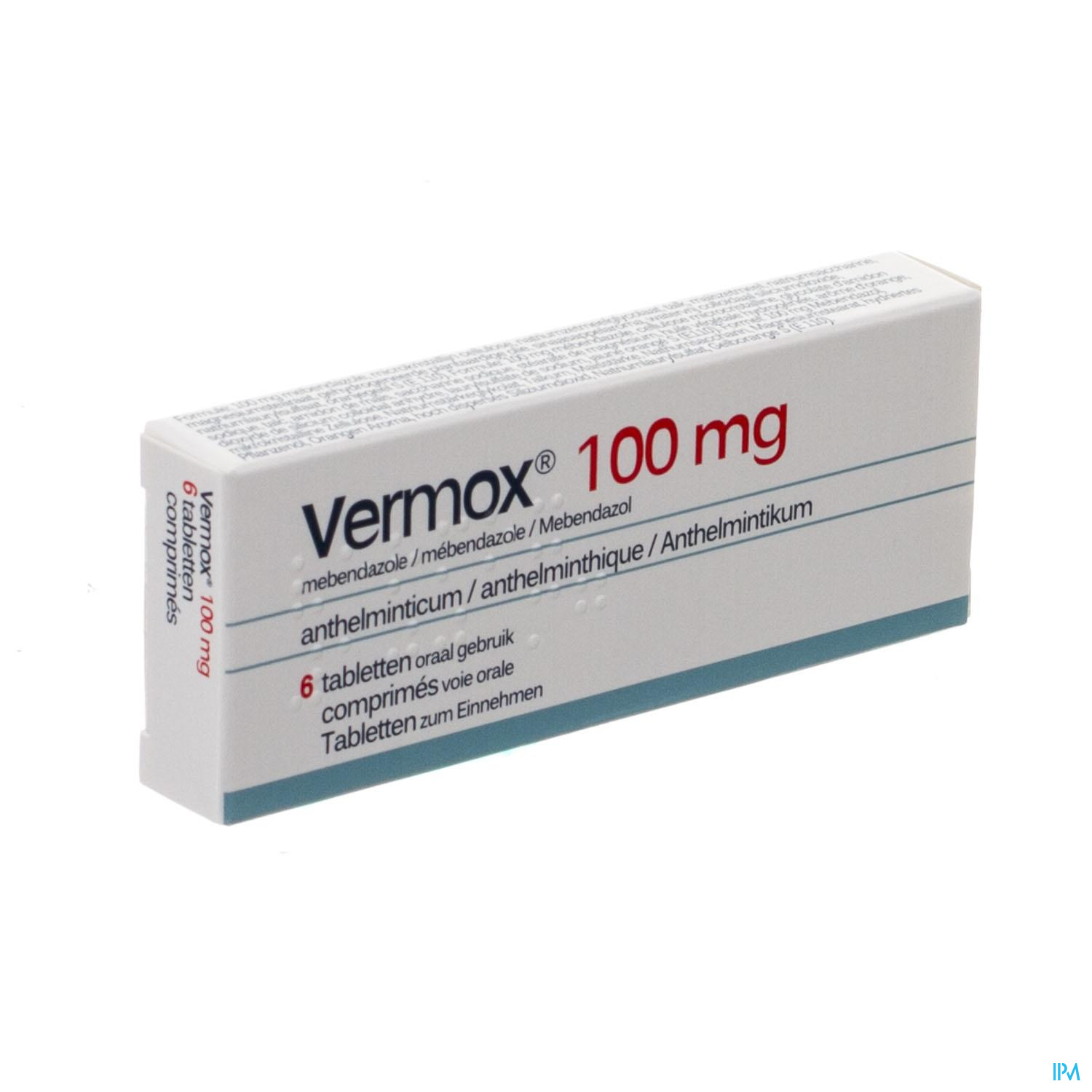 VERMOX 100MG TABL 6 X 100MG PIP VERMOX 100MG TABL 6 X 100MG PIP
