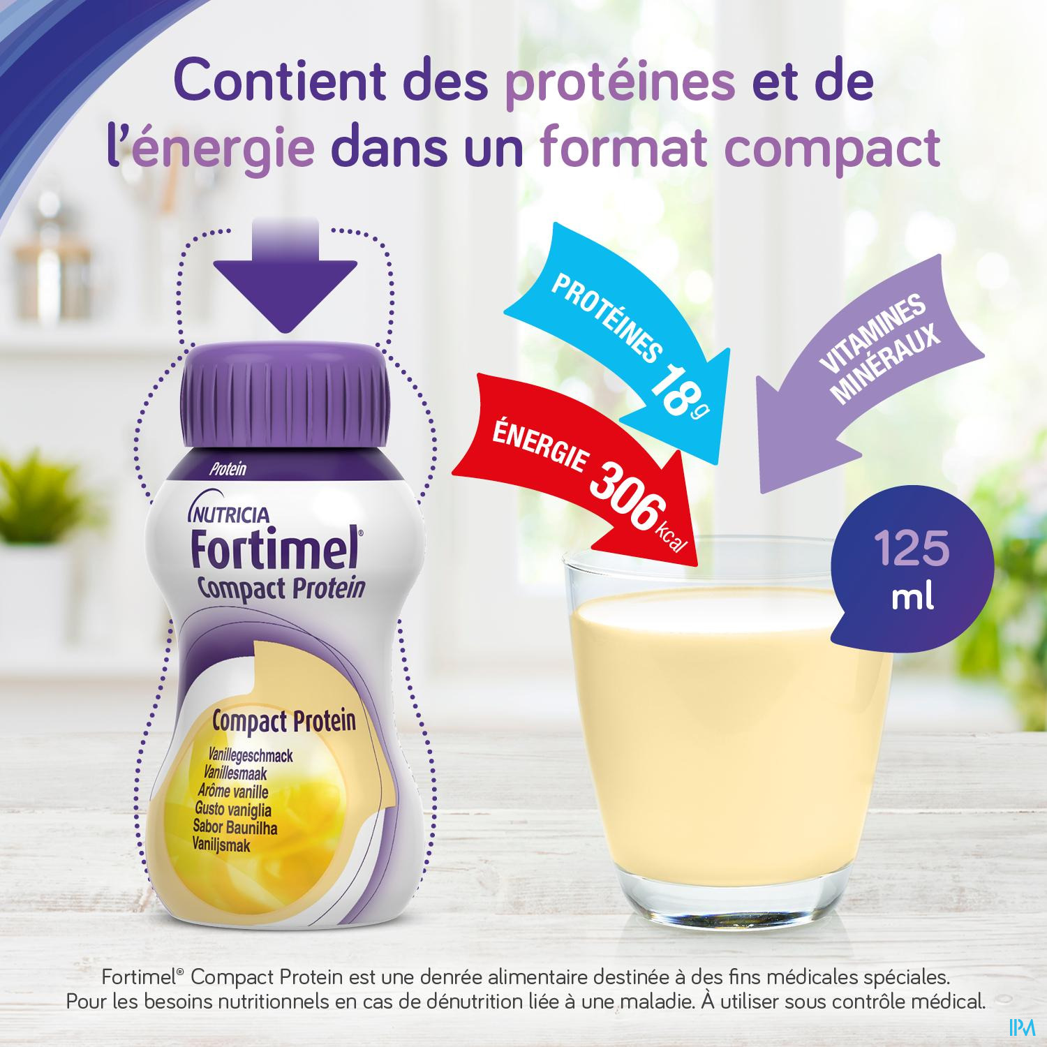 Fortimel Compact Protein Fruits De La Foret Bouteilles 4x125ml ...