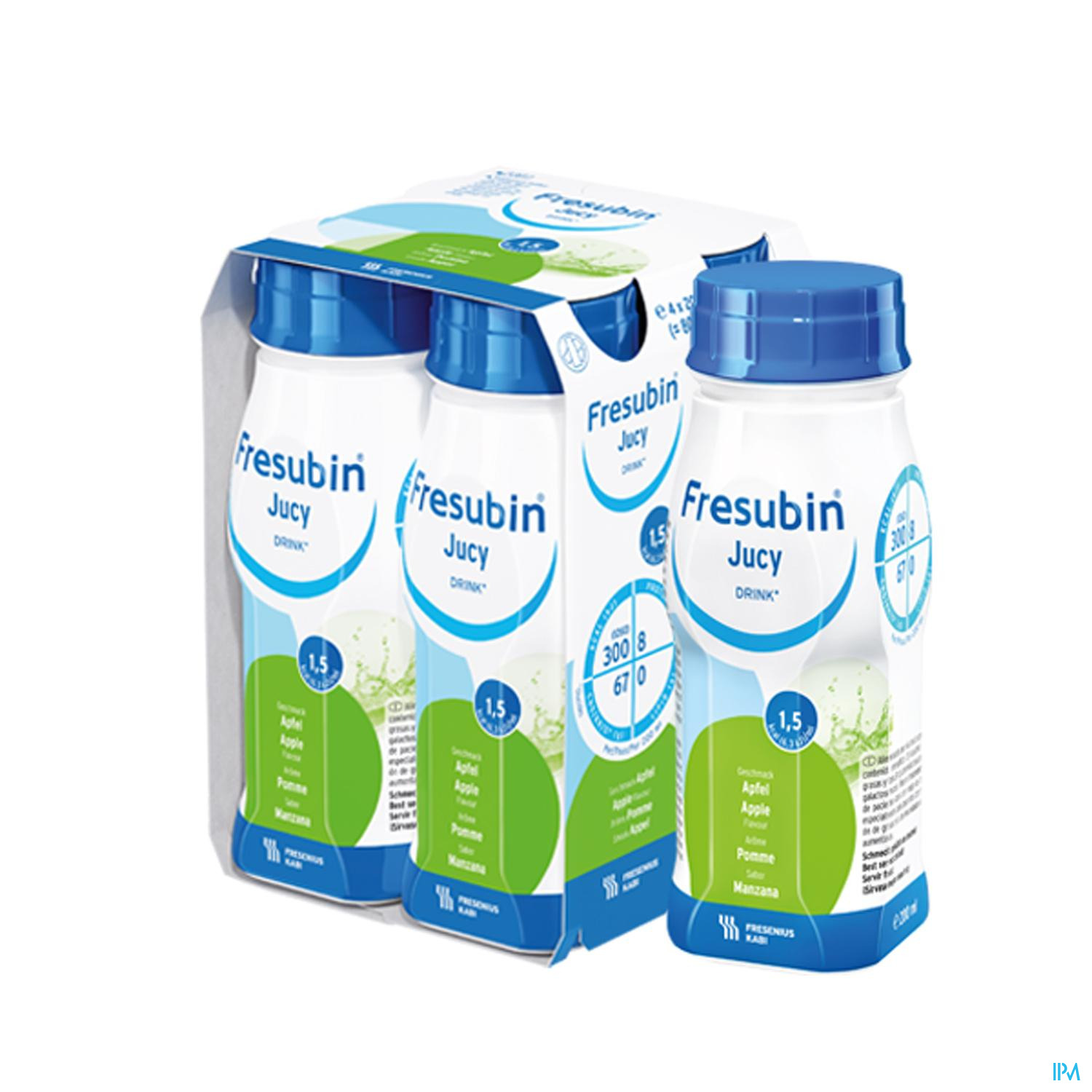 FRESUBIN JUCY DRINK APPEL EASY BOTTLE 4X200ML FRESUBIN JUCY DRINK APPEL EASY BOTTLE 4X200ML