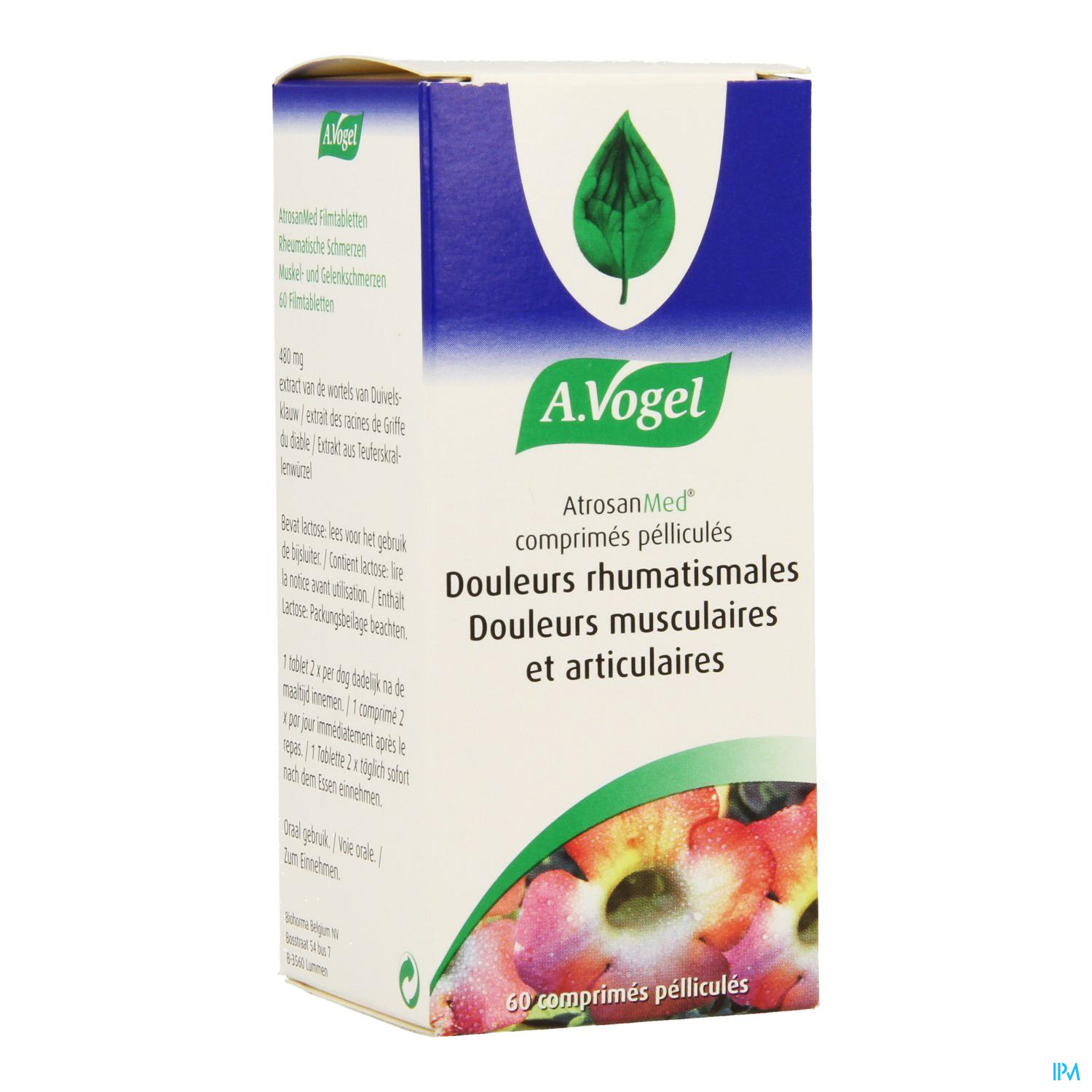 3437290_b7b79994fb74e98ec2decd309066078f_fr.jpg Vogel AtrosanMed Comprimés Pellicullés 60 pièces