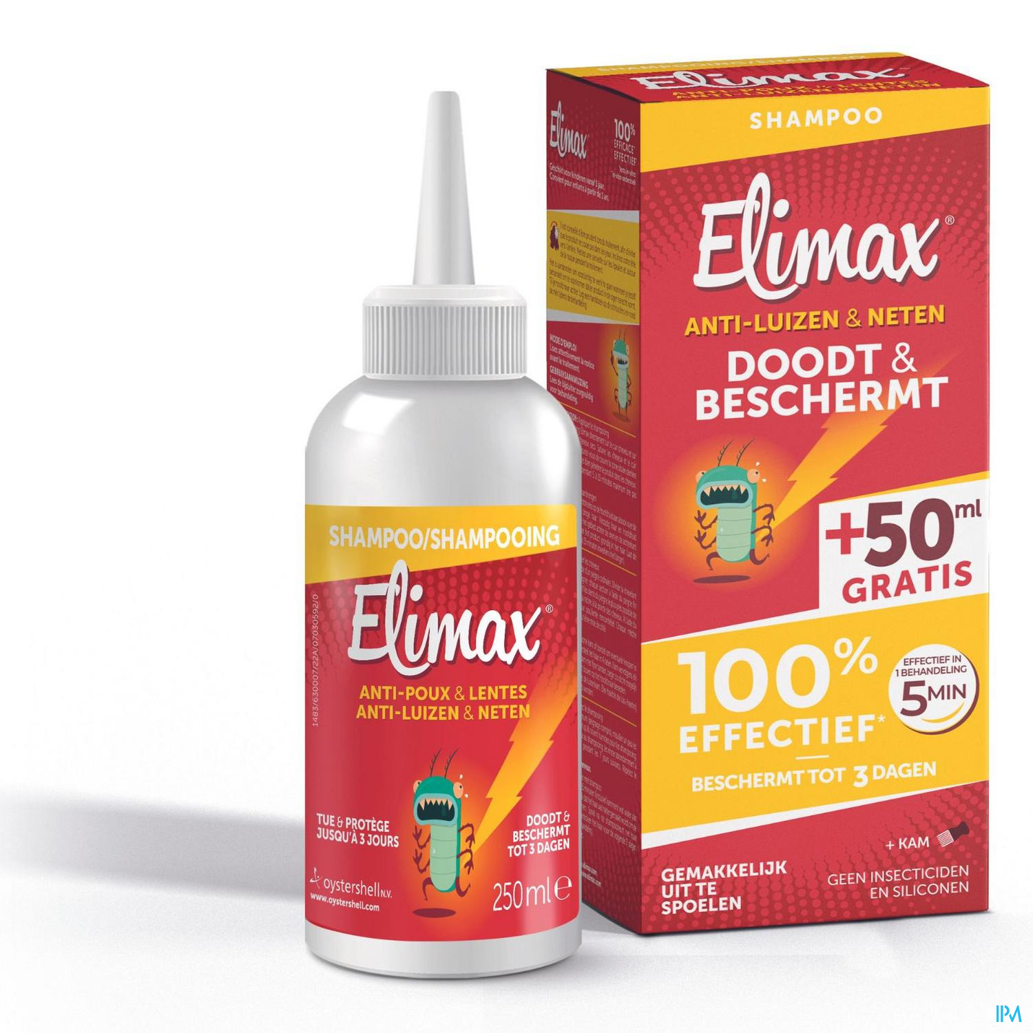 ELIMAX SHAMPOO TEGEN LUIZEN FL 250ML ELIMAX SHAMPOO TEGEN LUIZEN FL 250ML