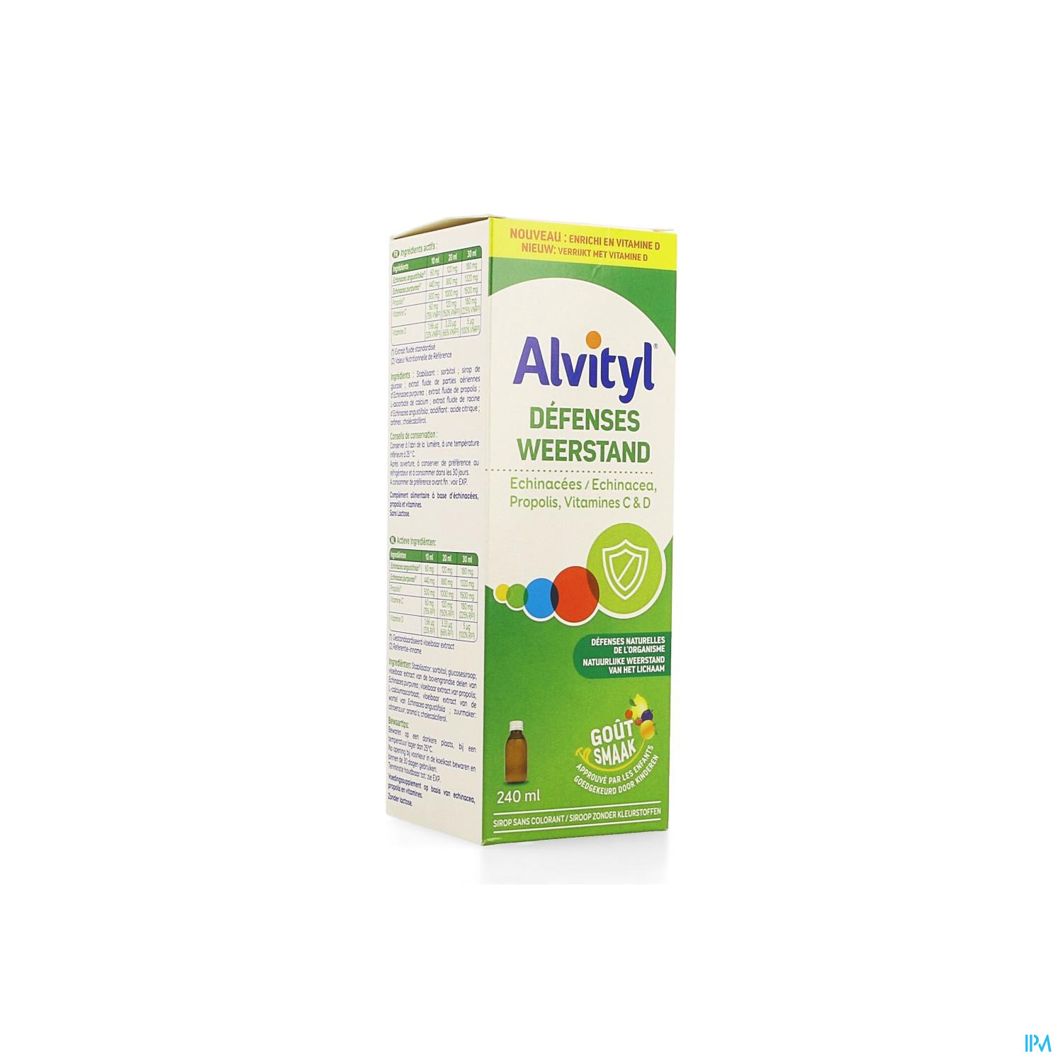 Alvityl Defenses Sirop 240ml Nf - Vitamines pour enfants - Vitamine et  Compléments Nutritionnels - Apotheek Peeters Oudsbergen (Peeters Pharma BV)