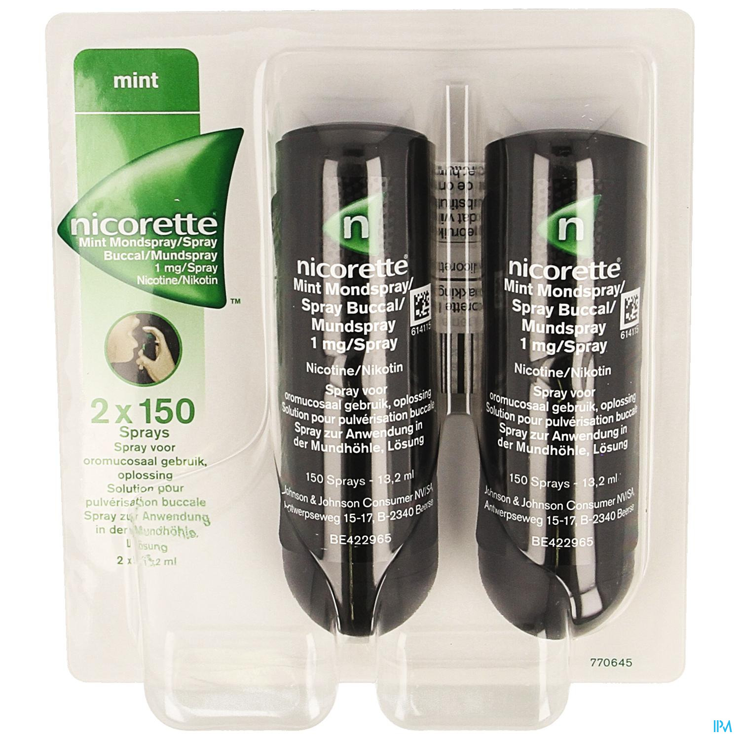 NICORETTE MINT SPRAY BUCCAL DUO (PET) NICORETTE MINT SPRAY BUCCAL DUO (PET)