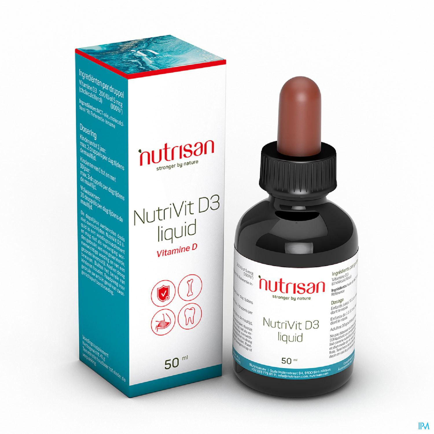 Nutrivit D3 Liquid 50ml - Vitamine D - Vitaminen - Vitaminen ...