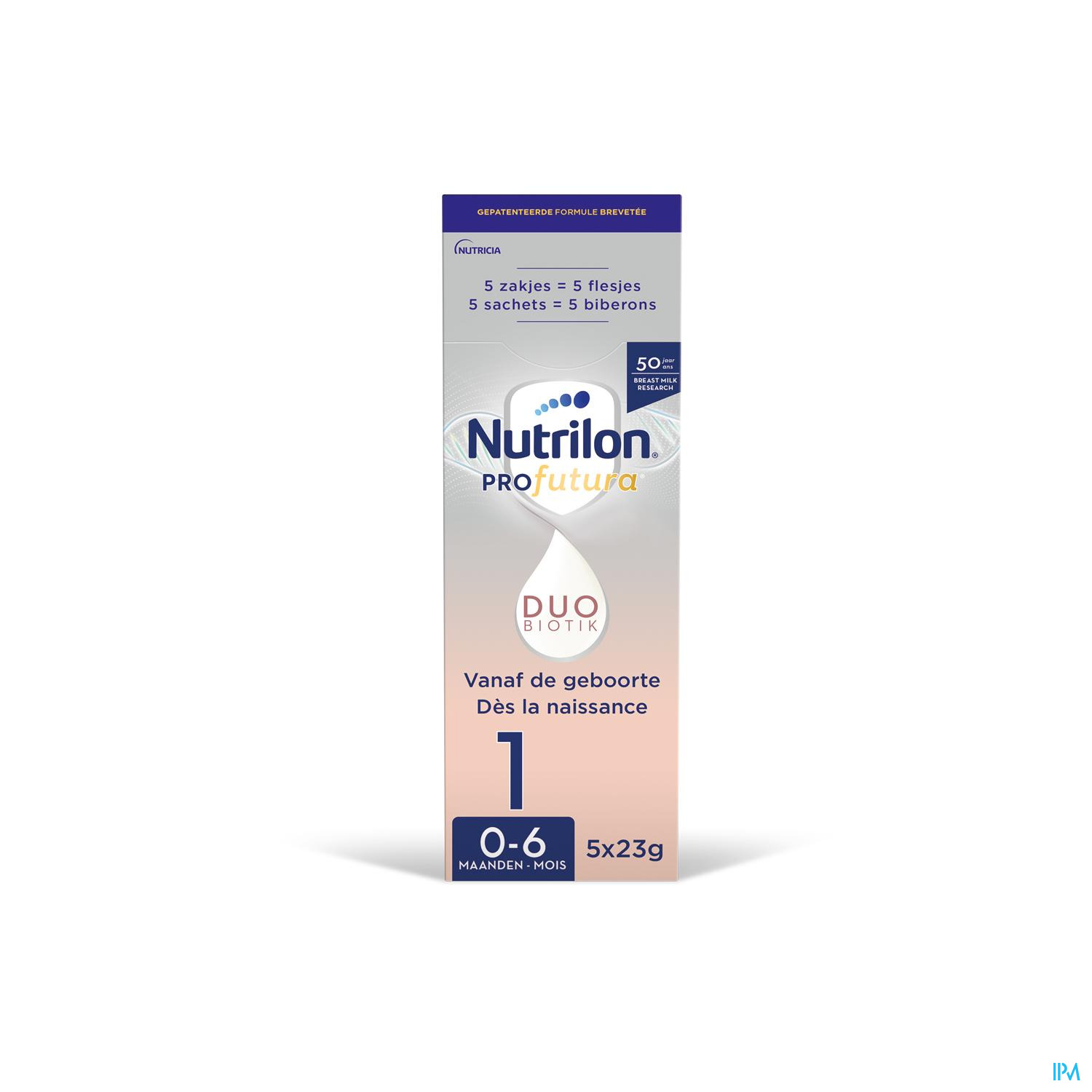 NUTRILON PROFUTURA 1 Lait nourrissons bébé 0-6 mois poudre 5x23g NUTRILON PROFUTURA 1 Lait nourrissons bébé 0-6 mois poudre 5x23g