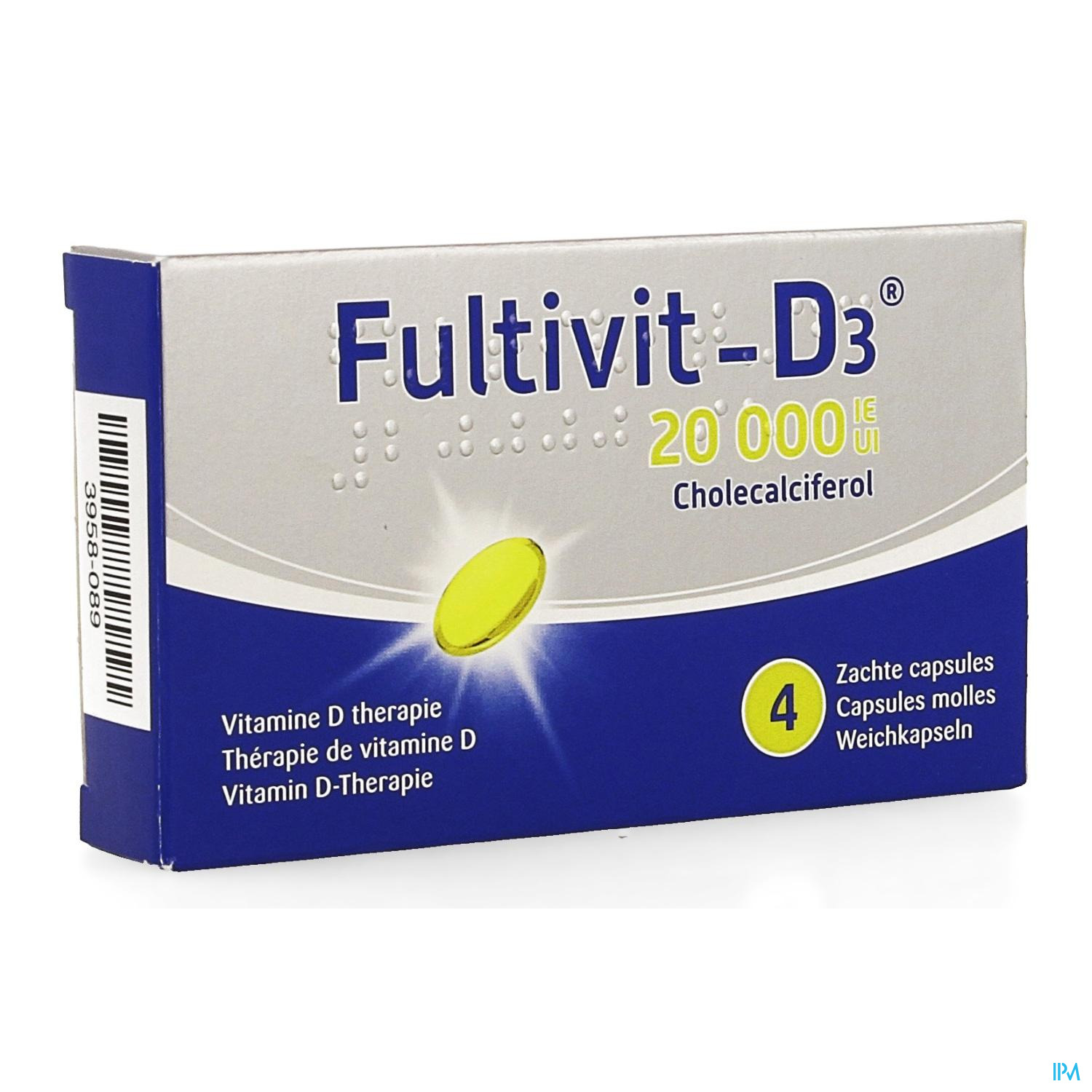 FULTIVIT-D3 20000IE CAPS ZACHT 4 FULTIVIT-D3 20000IE CAPS ZACHT 4