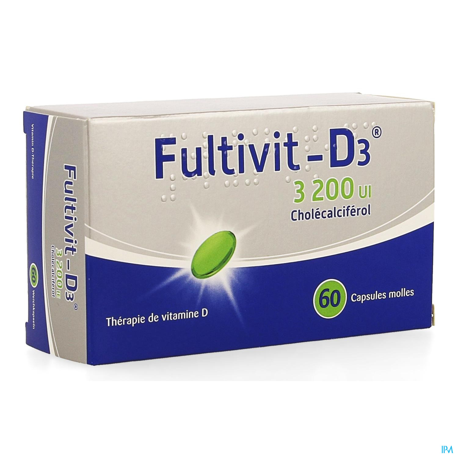 FULTIVIT-D3 3200IE CAPS ZACHT 60 FULTIVIT-D3 3200IE CAPS ZACHT 60