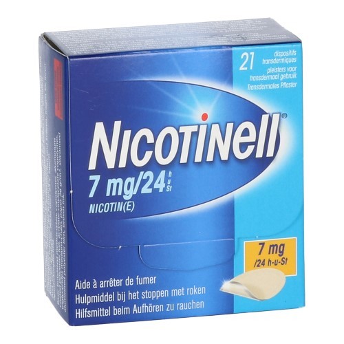 NICOTINELL 7MG/24H DISPOSITIF TRANSDERMIQUE 21 NICOTINELL 7MG/24H DISPOSITIF TRANSDERMIQUE 21