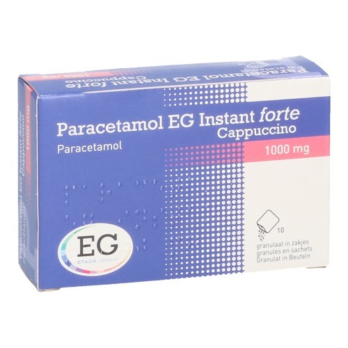 PARACETAMOL EG INST.FORTE 1G CAPPUCINO SACH 10 PARACETAMOL EG INST.FORTE 1G CAPPUCINO SACH 10
