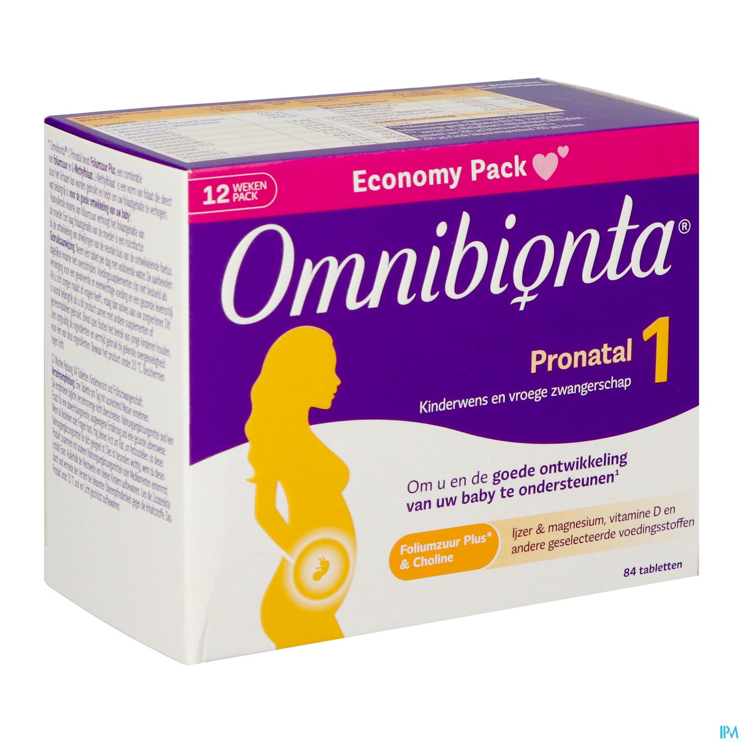 OMNIBIONTA PRONATAL KINDERWENS ZWANG.12WEK TABL 84 OMNIBIONTA PRONATAL KINDERWENS ZWANG.12WEK TABL 84