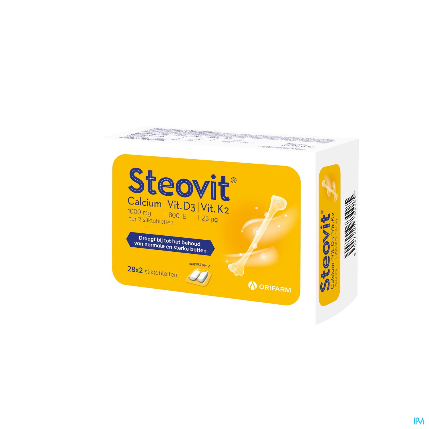 STEOVIT CALCIUM/VITD3/VIT K2 1000MG/880IU COMP2X28 STEOVIT CALCIUM/VITD3/VIT K2 1000MG/880IU COMP2X28