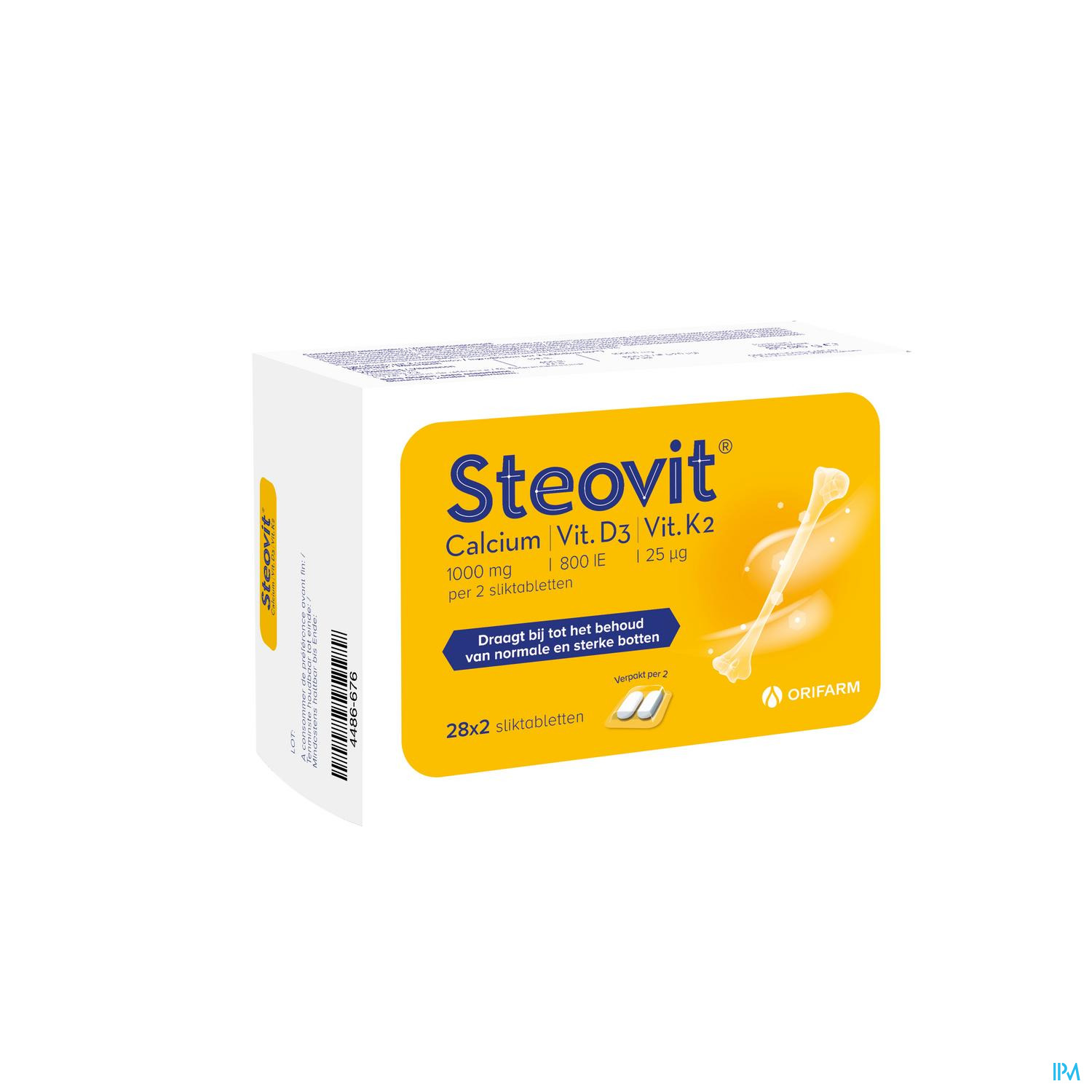 STEOVIT CALCIUM/VITD3/VIT K2 1000MG/880IU COMP2X28 STEOVIT CALCIUM/VITD3/VIT K2 1000MG/880IU COMP2X28