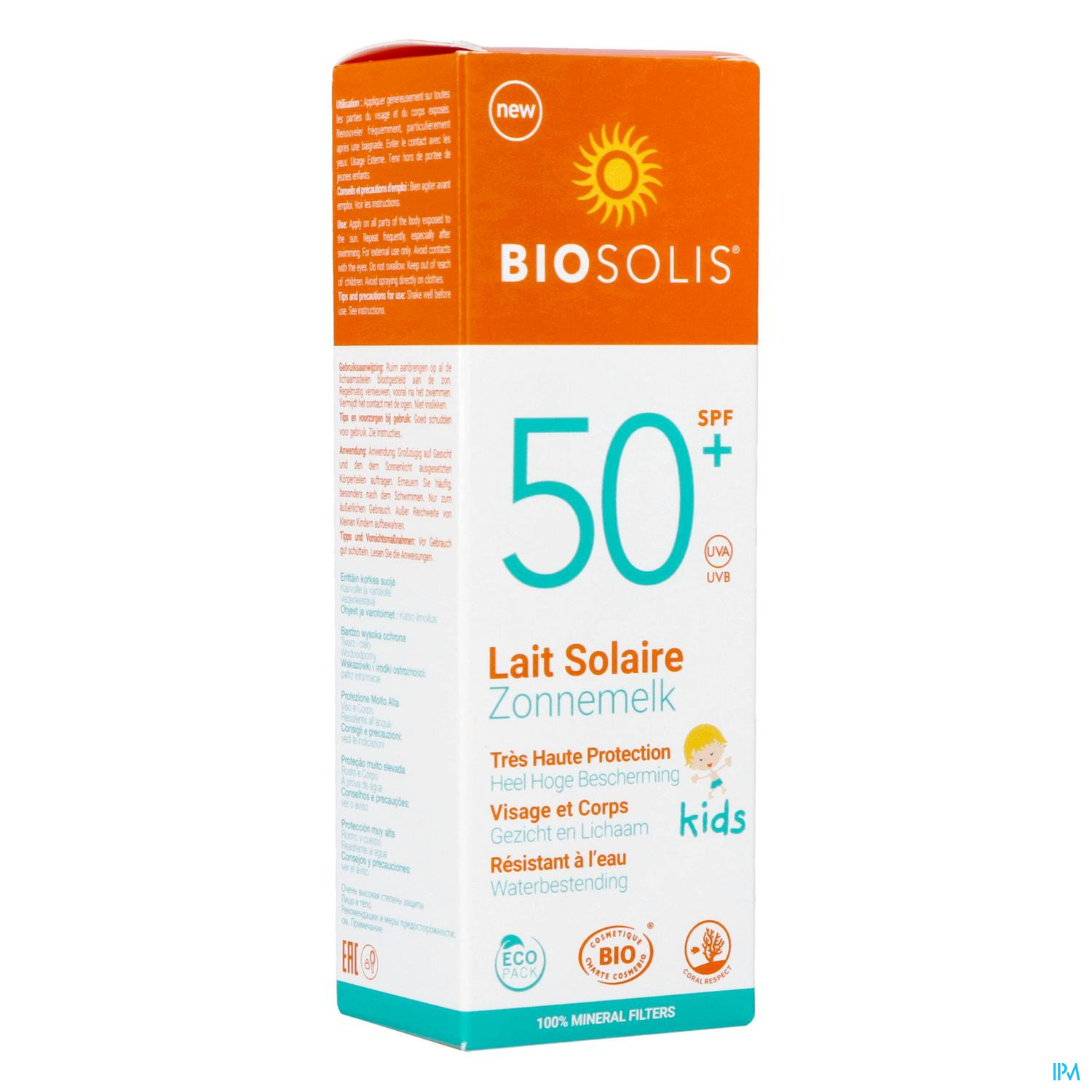 BIOSOLIS ZONNEMELK KIDS IP50 100ML BIOSOLIS ZONNEMELK KIDS IP50 100ML