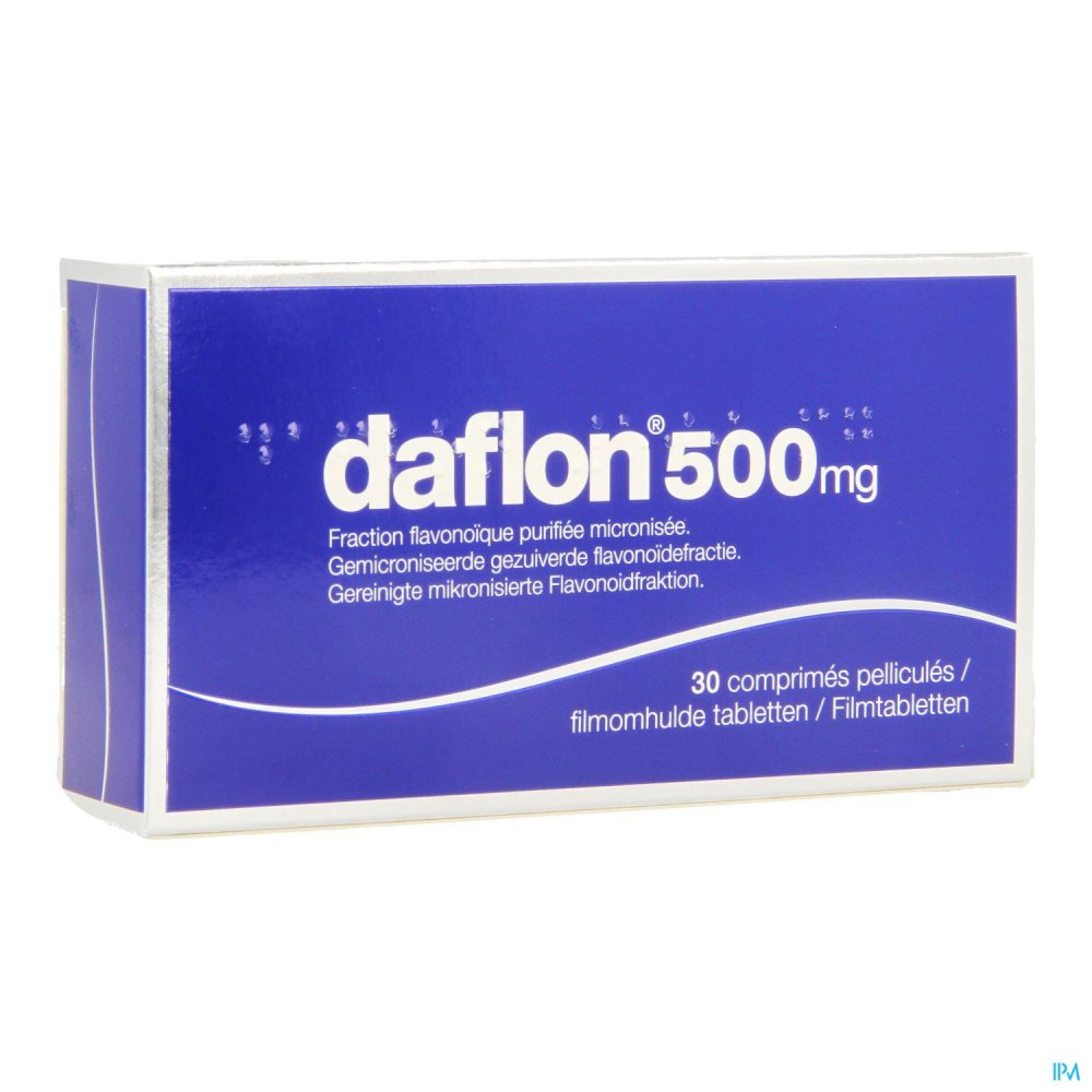 Daflon 500 Comp 30x500mg - Aambeien - Geneesmiddelen - Apotheek Peeters ...