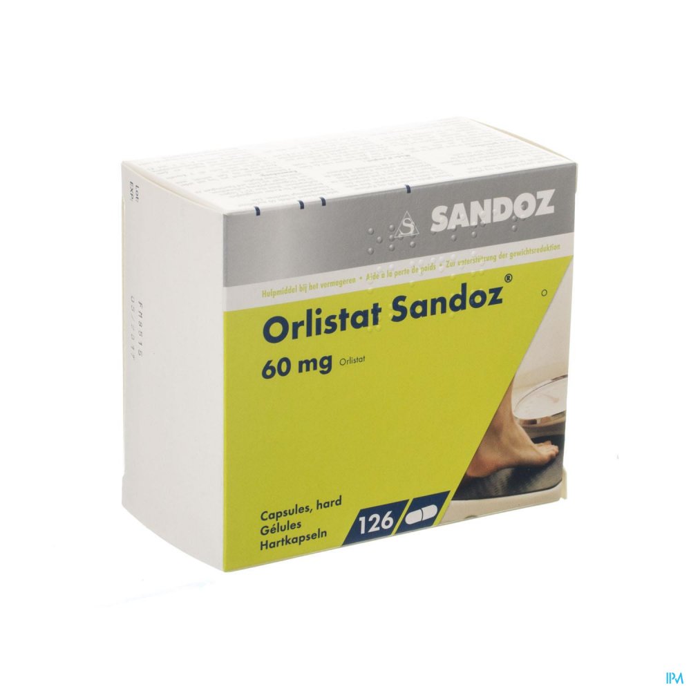 Cap Ou Pas Cap Hard Question ORLISTAT SANDOZ CAPS DURE 126 X 60 MG - Apotheek Peeters Oudsbergen NV