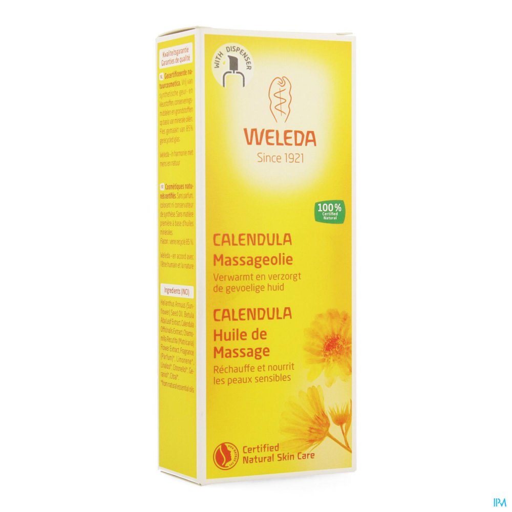 Weleda Massage Olie Calendula Fl 100ml Plezier Seksualiteit