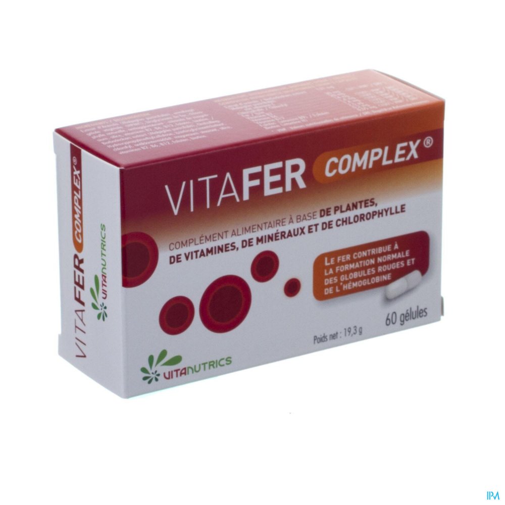 Vitafer Complex Blister Gel 4x15 - IJzer - Mineralen - Vitaminen ...