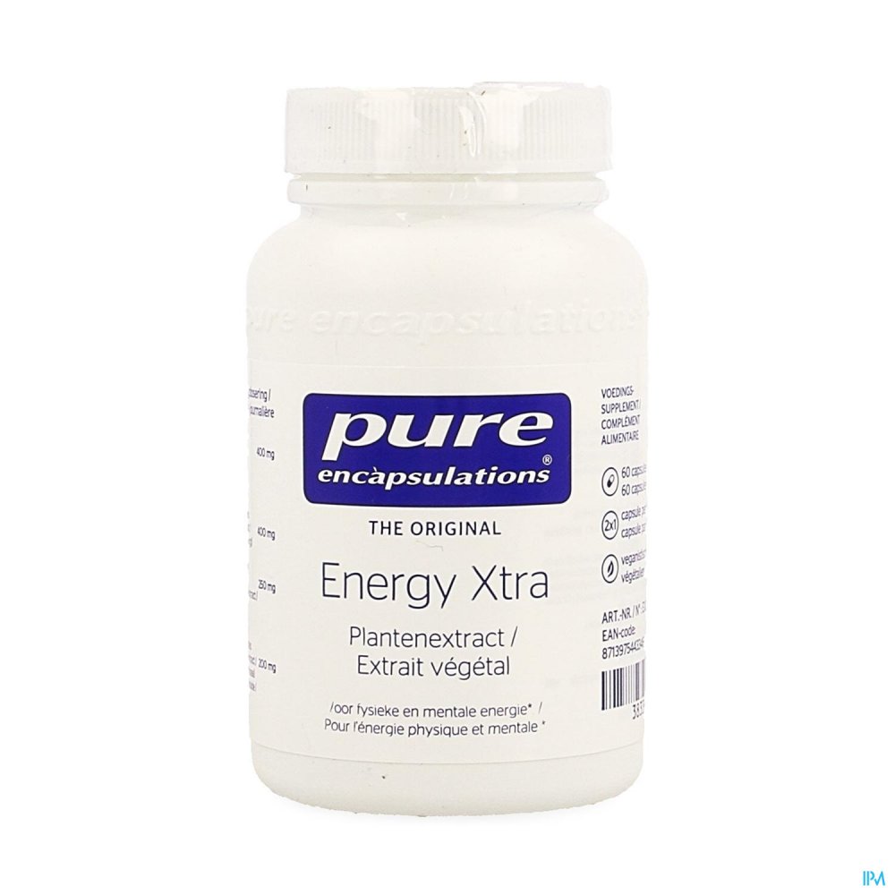 Pure Encapsulations Energy Xtra Caps 60 Mentaal evenwicht