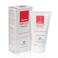 Papulex® is een assortiment van producten speciaal ontwikkeld voor de verzorging van acne-gevoelige huid. Papulex® Moussant, reinigingsgel zonder zeep is samengesteld uit 2 actieve ingrediënten waarvan de werkzaamheid wetenschappelijk bewezen is: