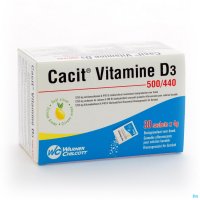 Cacit Vitamine D3 500mg/440iu Granulé Effervescent Sachet 30