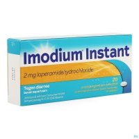 Imodium Instant orodispergeerbare tabletten zijn snel oplosbare smelttabletten om op de tong te leggen en met het speeksel door te slikken. Imodium Instant is een snel werkend middel tegen diarree. Imodium Instant is aangewezen bij de behandeling van de s