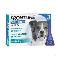 FRONTLINE SPOT ON CHIEN 10-20KG PIPET 3X1,34ML